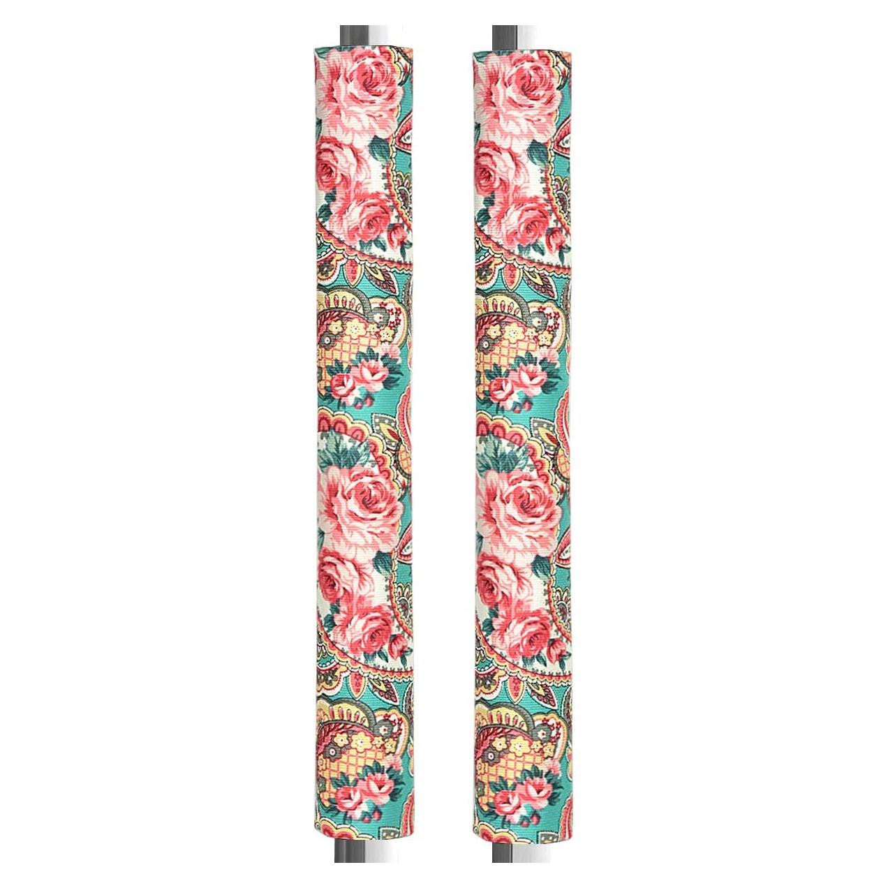 Cubiertas de Manijas OUGAR8 Rosa Retro 36.83x10.16 cm - Juego de 2