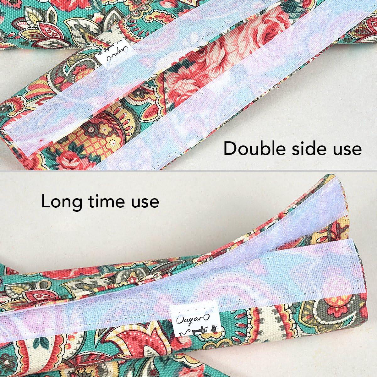 Cubiertas de Manijas OUGAR8 Rosa Retro 36.83x10.16 cm - Juego de 2