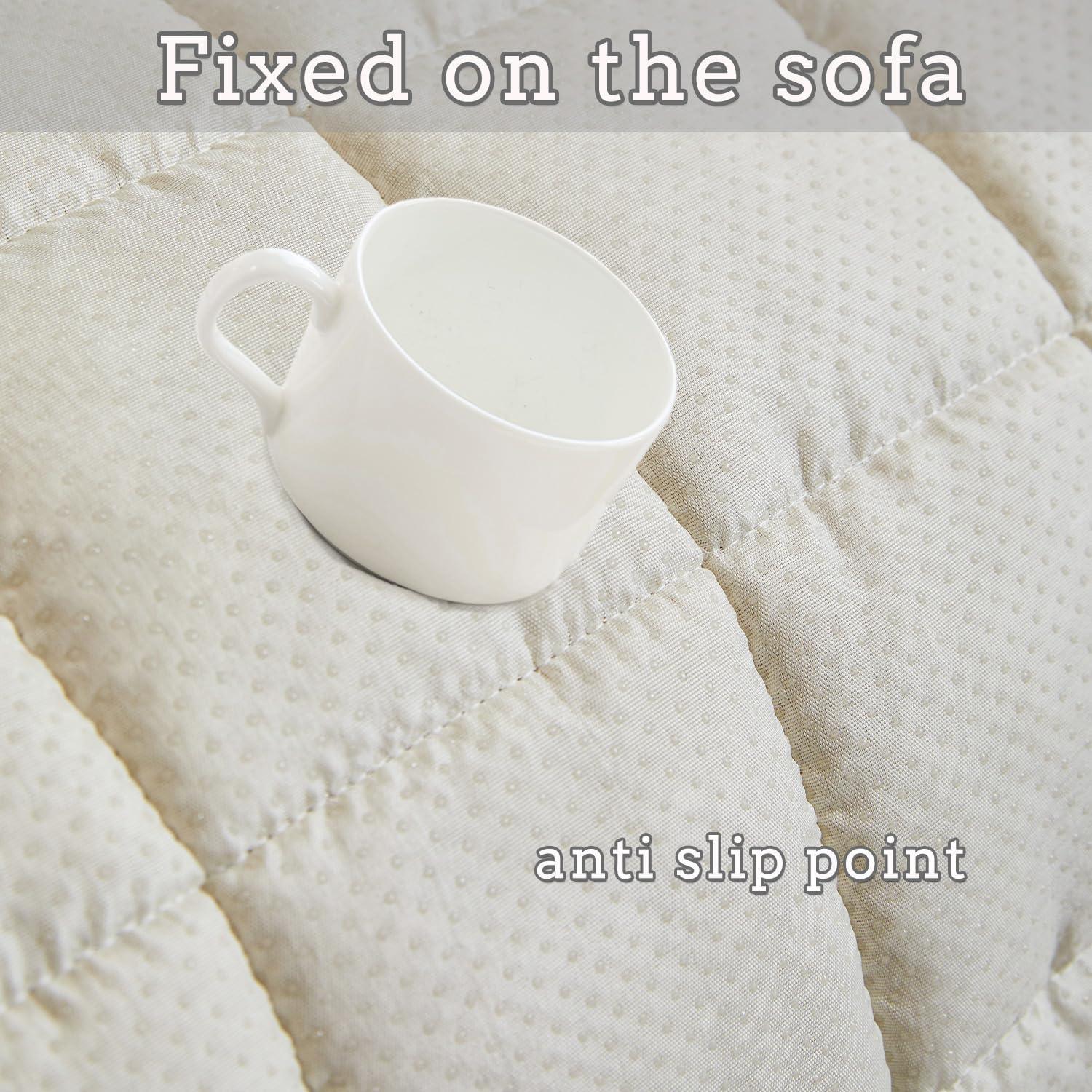 Funda de Sofá Antideslizante Tiwwie 70x150 cm Beige