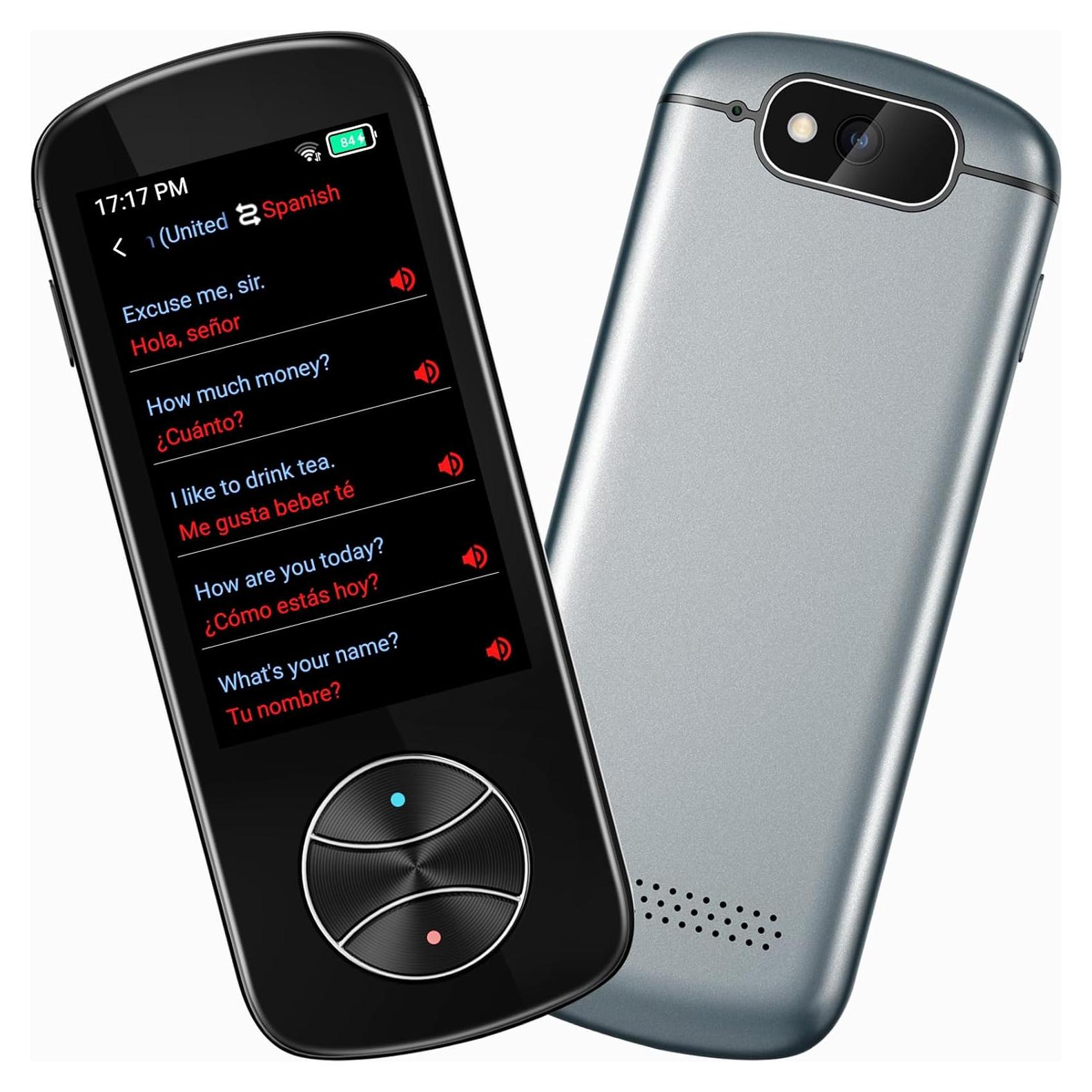 Traductor de Idiomas TEHOYI V10 Offline 137 Idiomas Gris