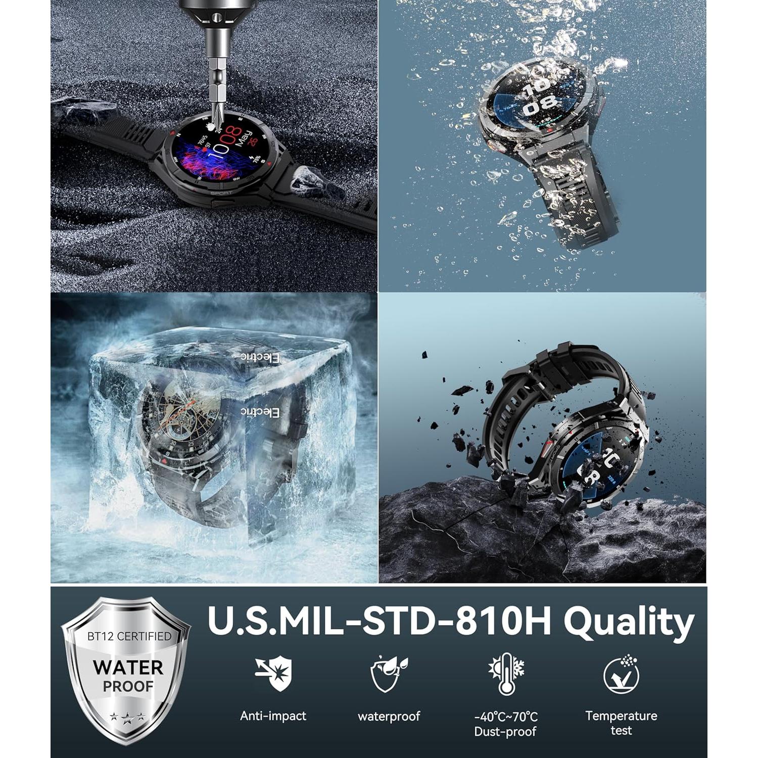 Reloj Inteligente OUKITEL BT12 GPS 1.43" AMOLED Impermeable