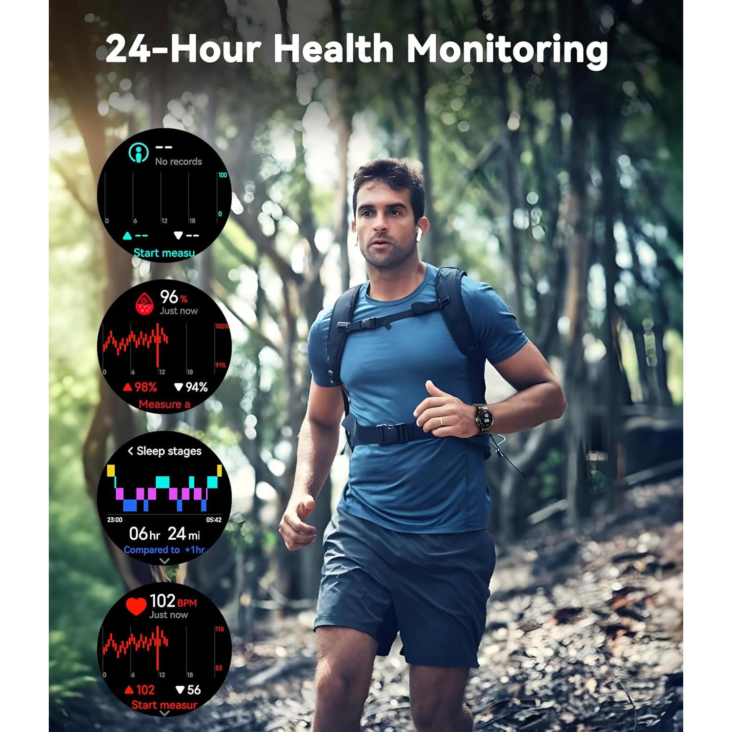 Reloj Inteligente OUKITEL BT12 GPS 1.43" AMOLED Impermeable