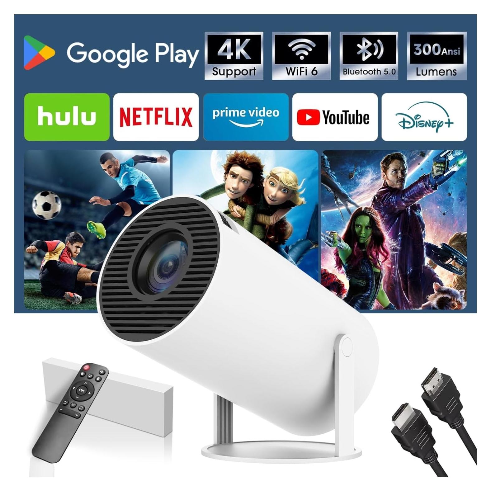 Proyector 1080P SUMTAB con Android 11, 300 ANSI, 4K, WiFi 6