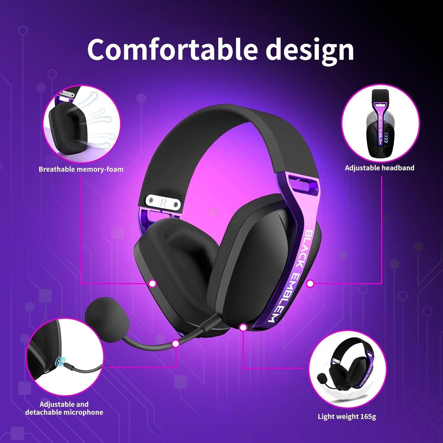 Auricular Gaming Inalámbrico Black Emblem X1 con Micrófono