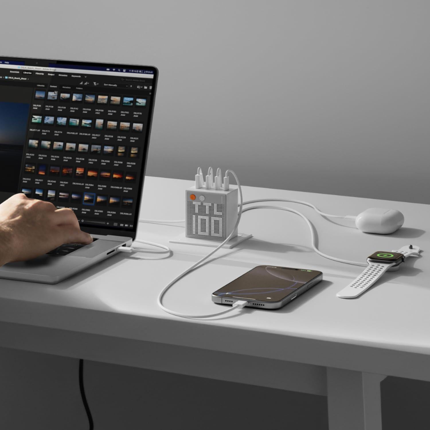 Cargador USB C Pixel 100W 4 Puertos Carga Rápida PD 3.0