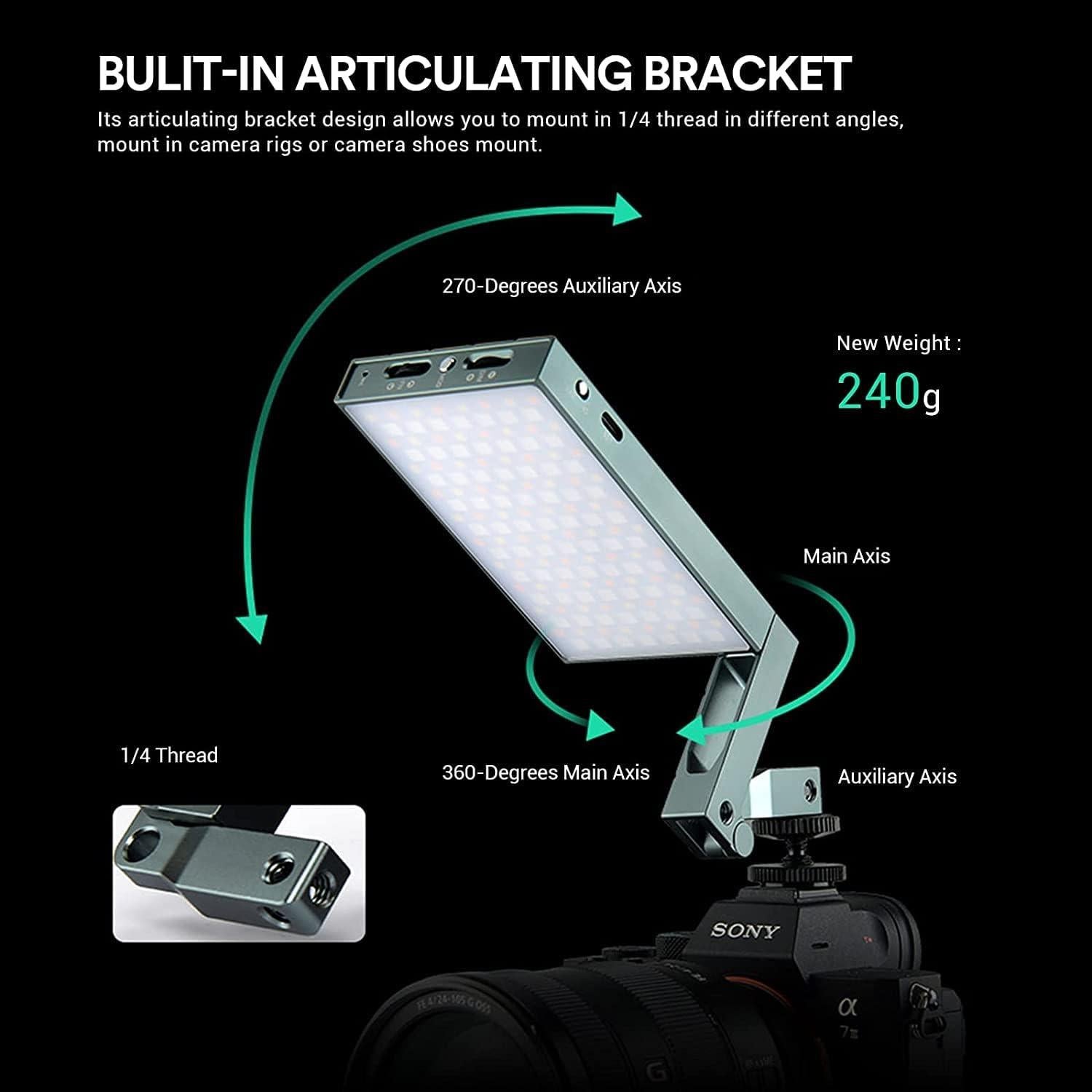 Godox M1 Luz LED RGB Portátil con 15 Efectos y Batería 2410mAh