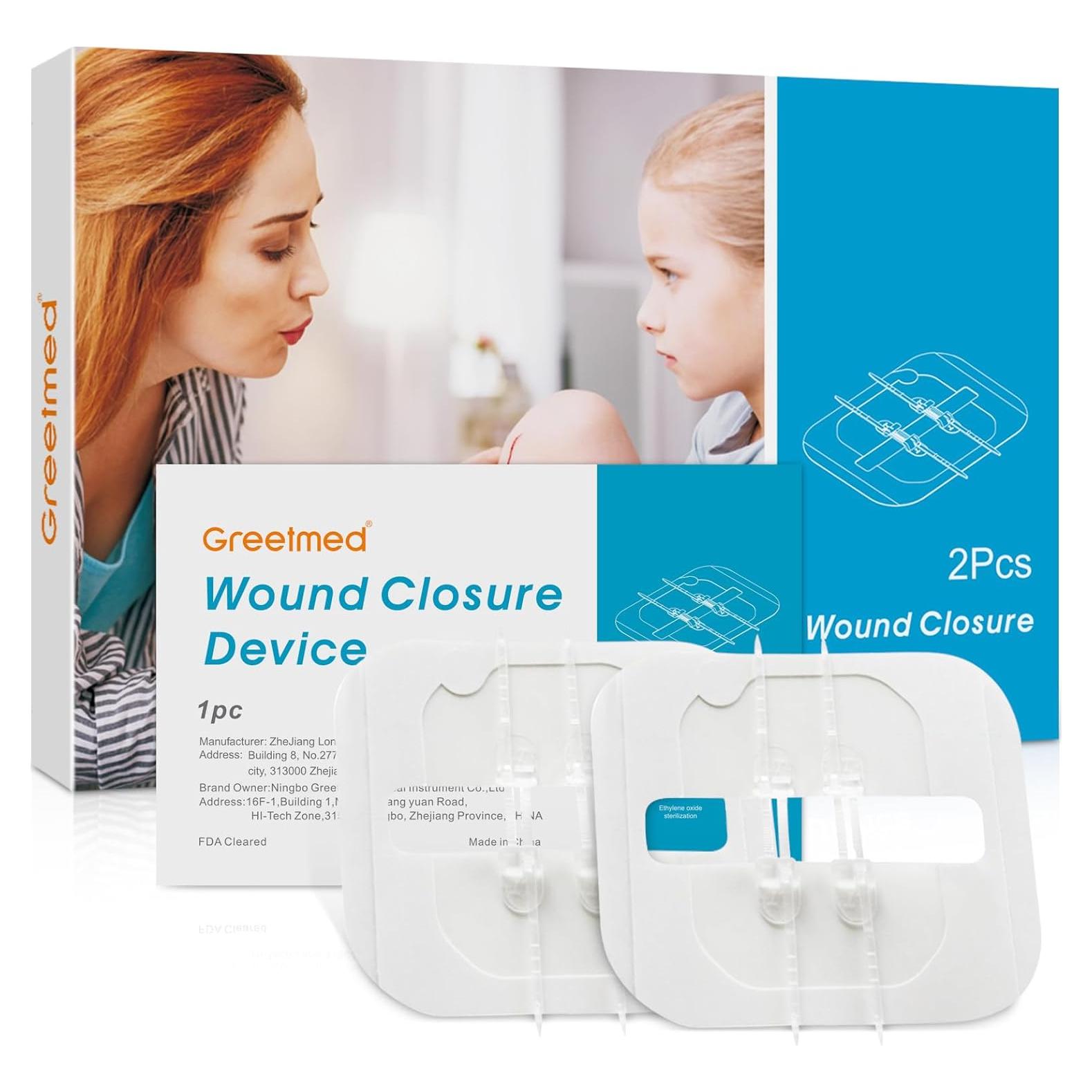 Kit de Cierre de Heridas Greetmed - 2 Piezas Rápido y Seguro