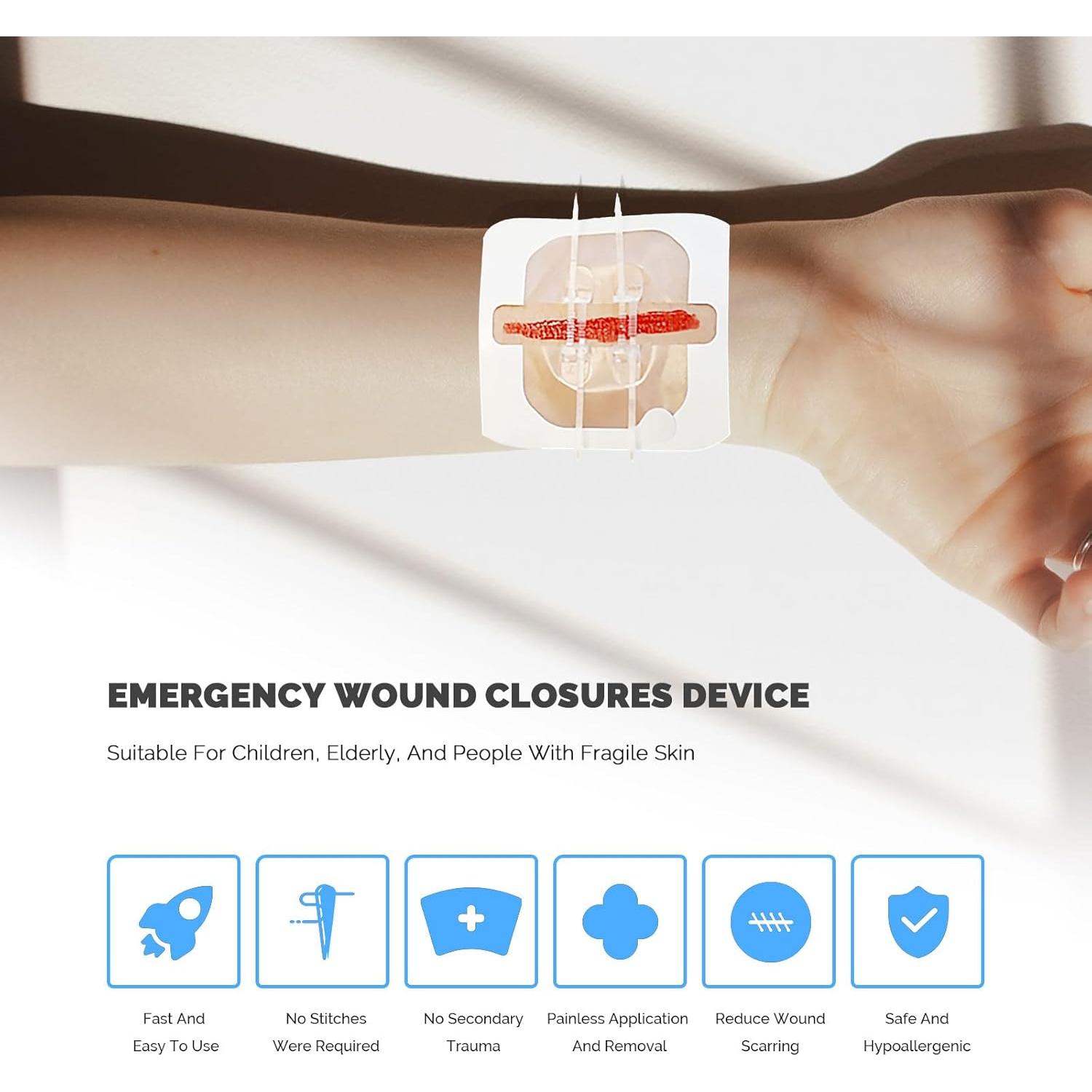 Kit de Cierre de Heridas Greetmed - 2 Piezas Rápido y Seguro