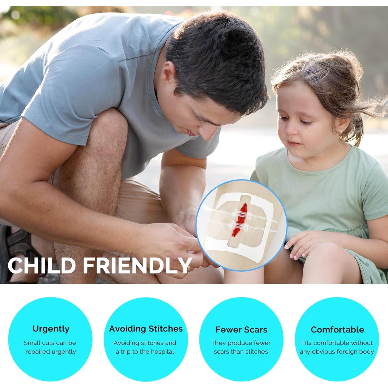 Kit de Cierre de Heridas Greetmed - 2 Piezas Rápido y Seguro