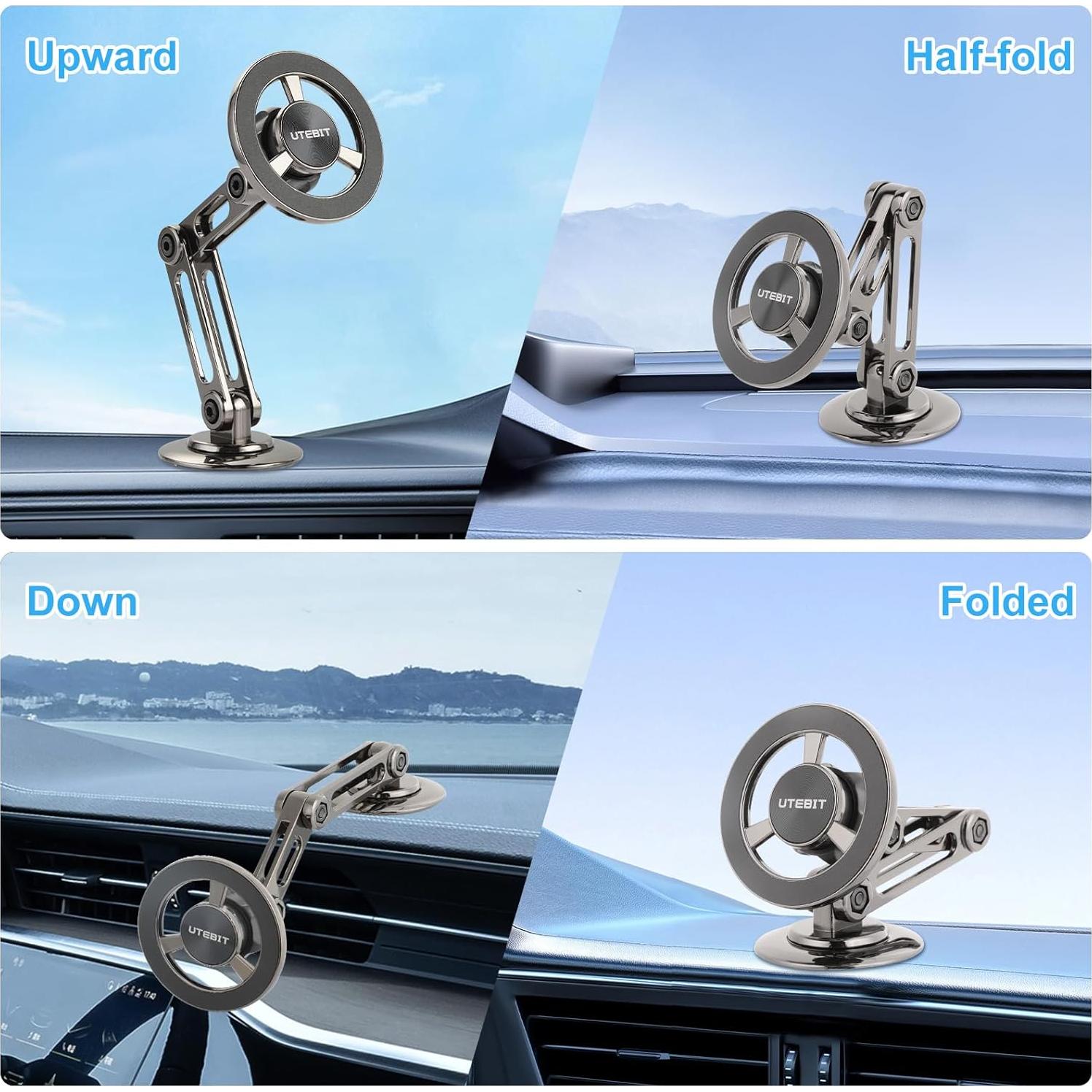 Soporte para Teléfono de Coche UTEBIT Magsafe Ajustable 360°