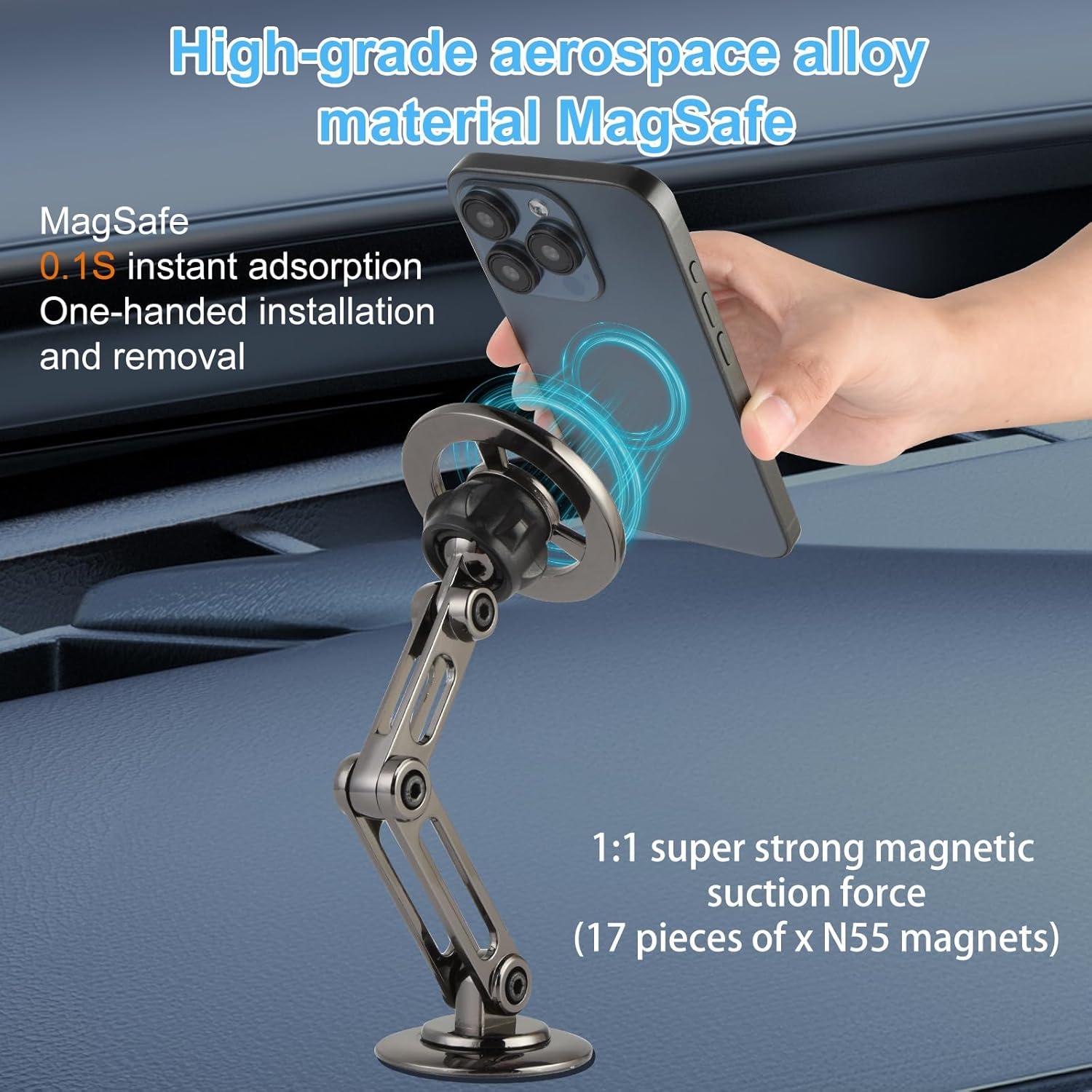 Soporte para Teléfono de Coche UTEBIT Magsafe Ajustable 360°