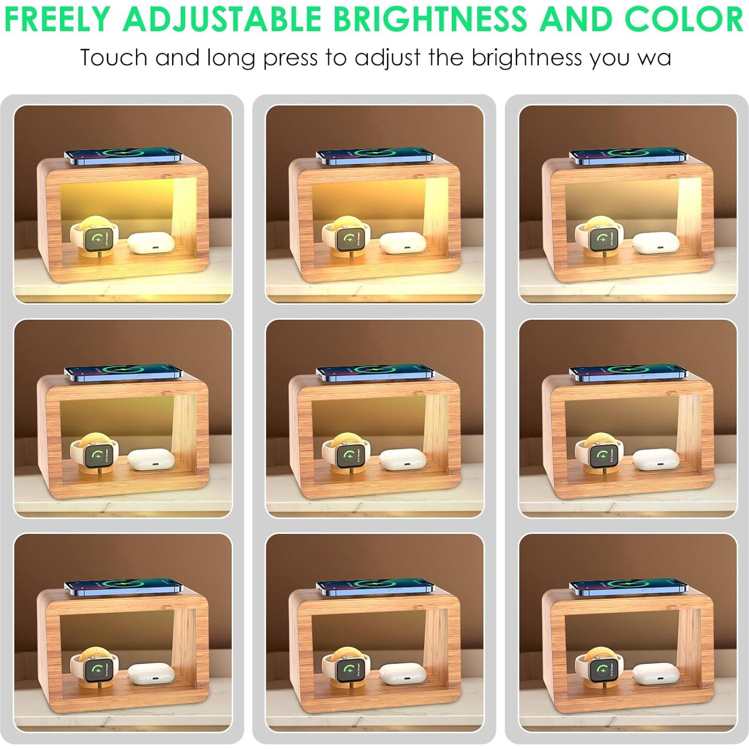 Estación de Carga Inalámbrica 3 en 1 HQOBZX para iPhone, AirPods, iWatch