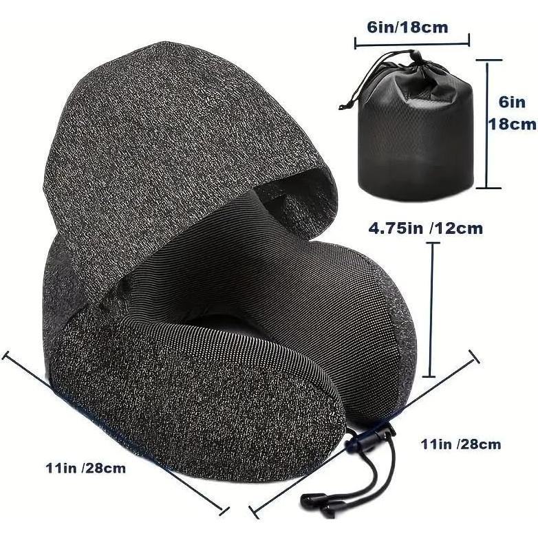 Almohada de Viaje Skyana Espuma de Memoria con Accesorios