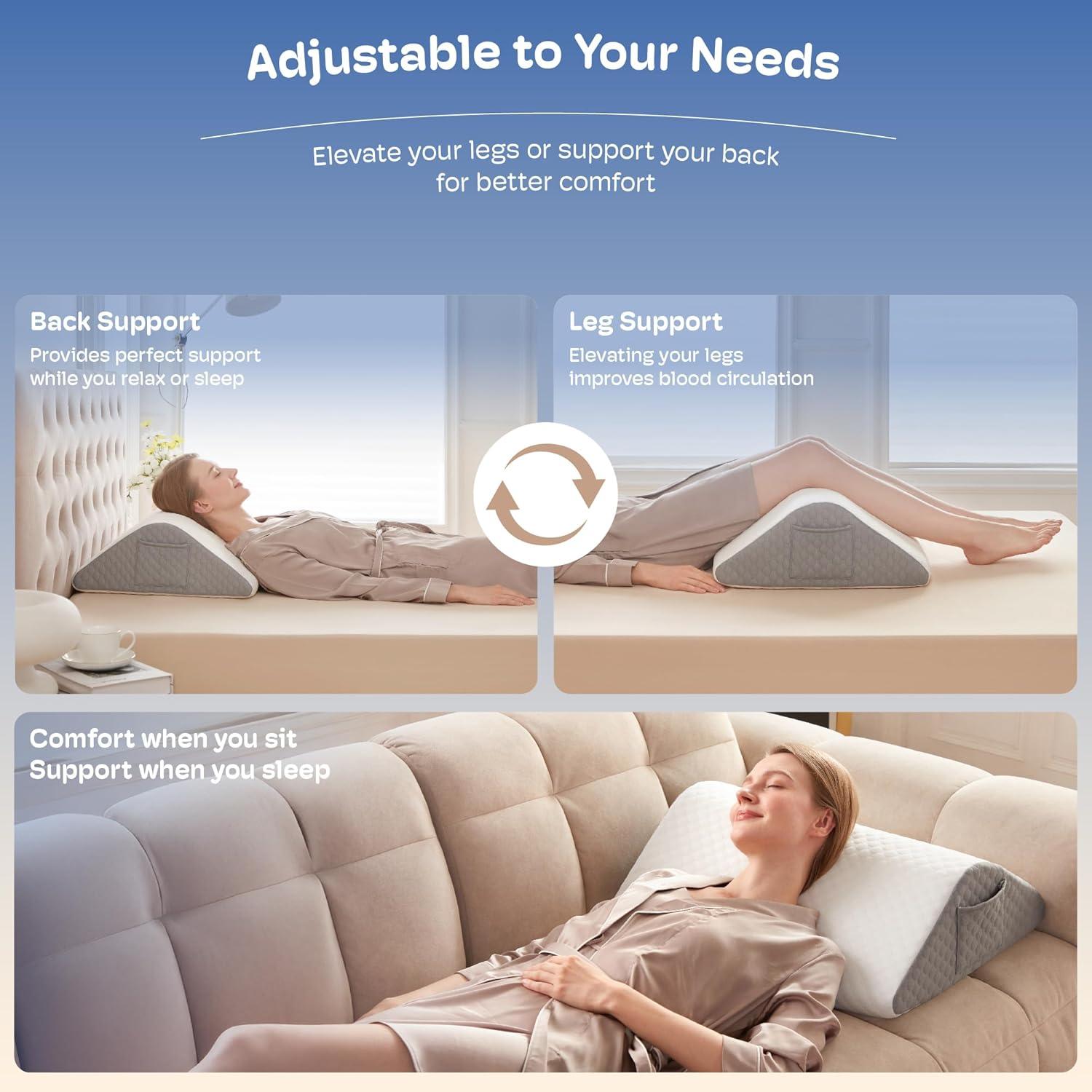 Cojín en cuña Simpledad 20.32 cm para piernas y tobillos