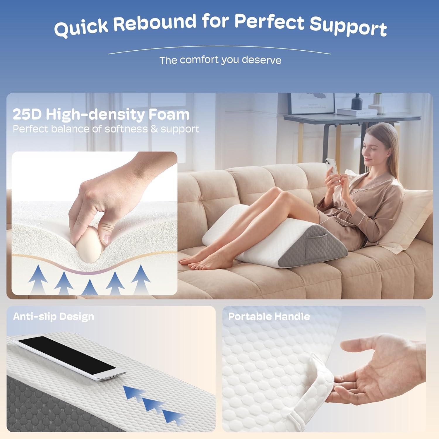 Cojín en cuña Simpledad 20.32 cm para piernas y tobillos