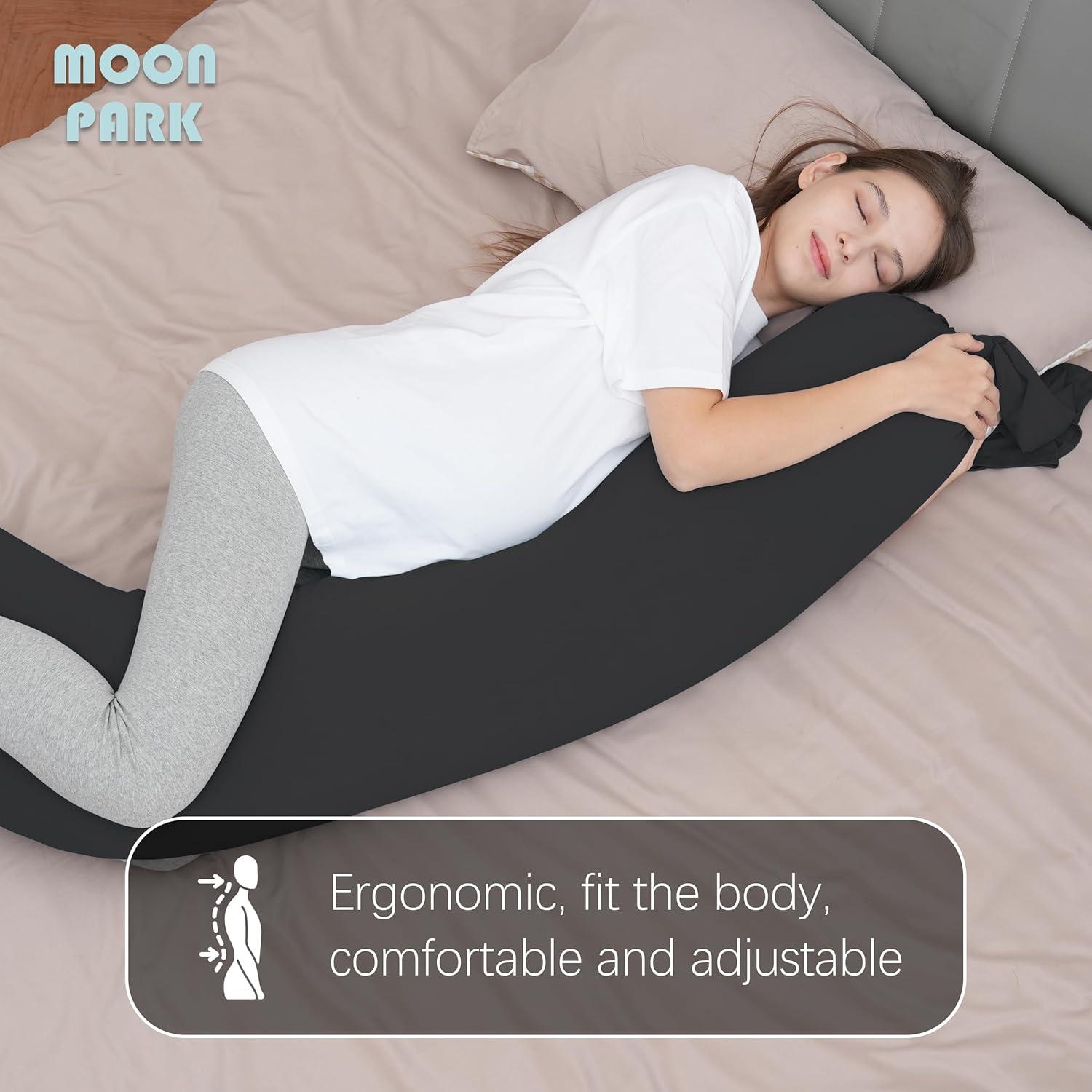 Almohada de Embarazo MOON PARK - Cuerpo Completo 137 cm Negro