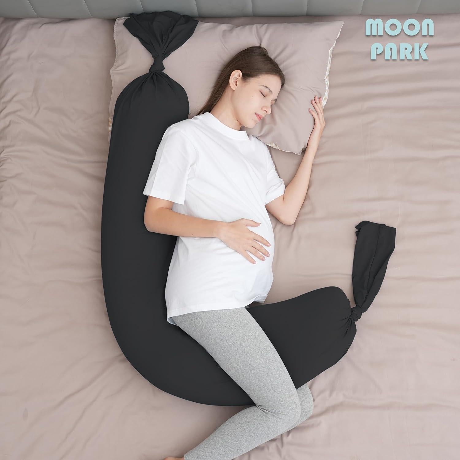Almohada de Embarazo MOON PARK - Cuerpo Completo 137 cm Negro
