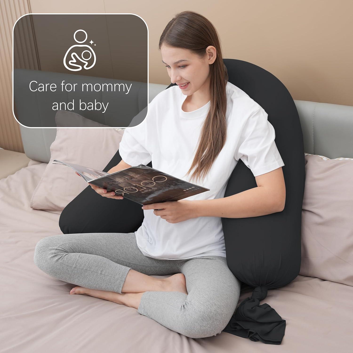 Almohada de Embarazo MOON PARK - Cuerpo Completo 137 cm Negro