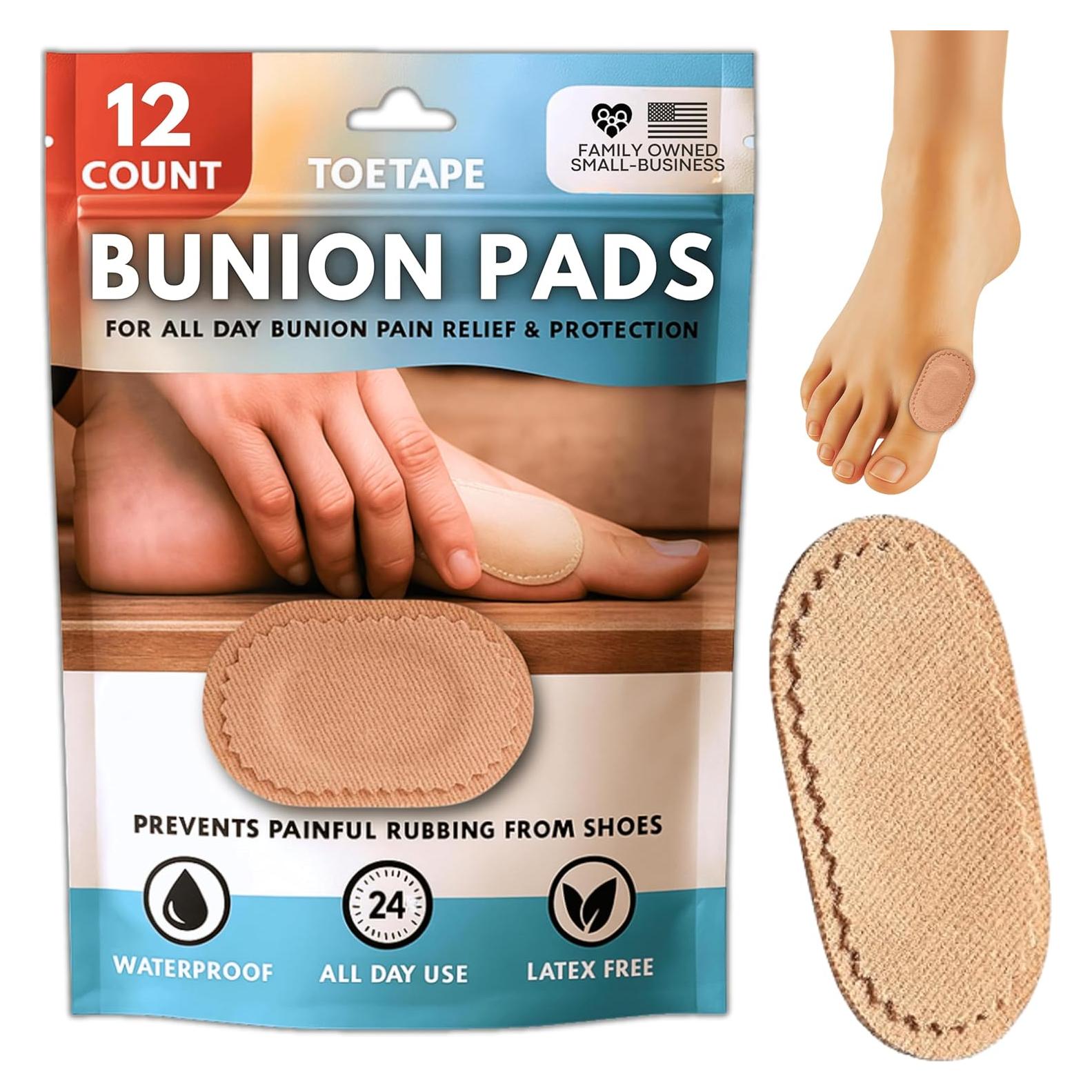 Almohadillas para Juanetes ToeTape - Paquete de 12 Unidades