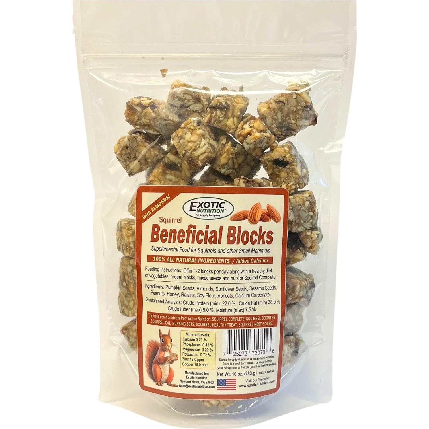 Bloques Nutricionales para Ardillas Exotic Nutrition 283.5 g