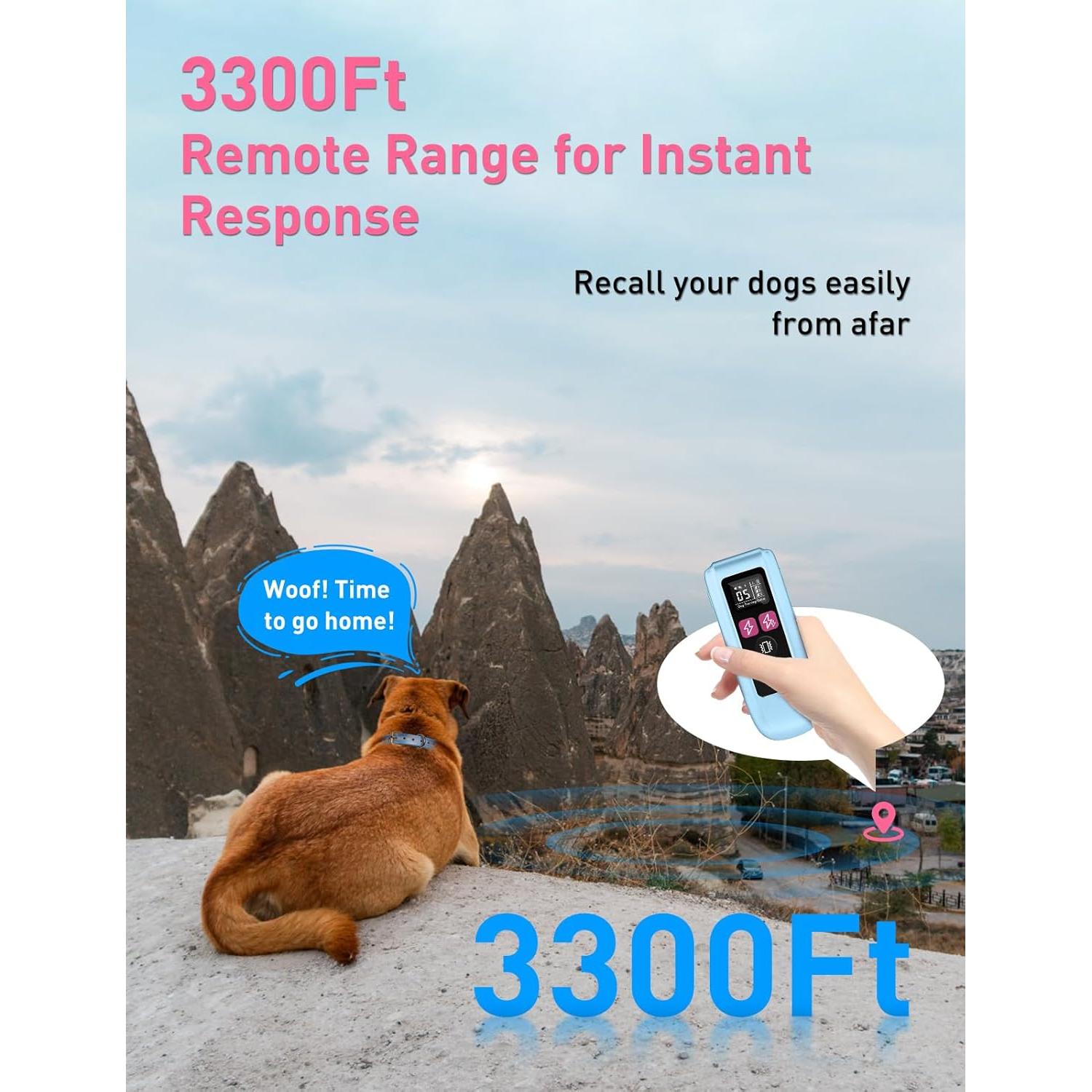 Collar de Entrenamiento Peture 4 en 1 para Perros 4.5-54.4 kg