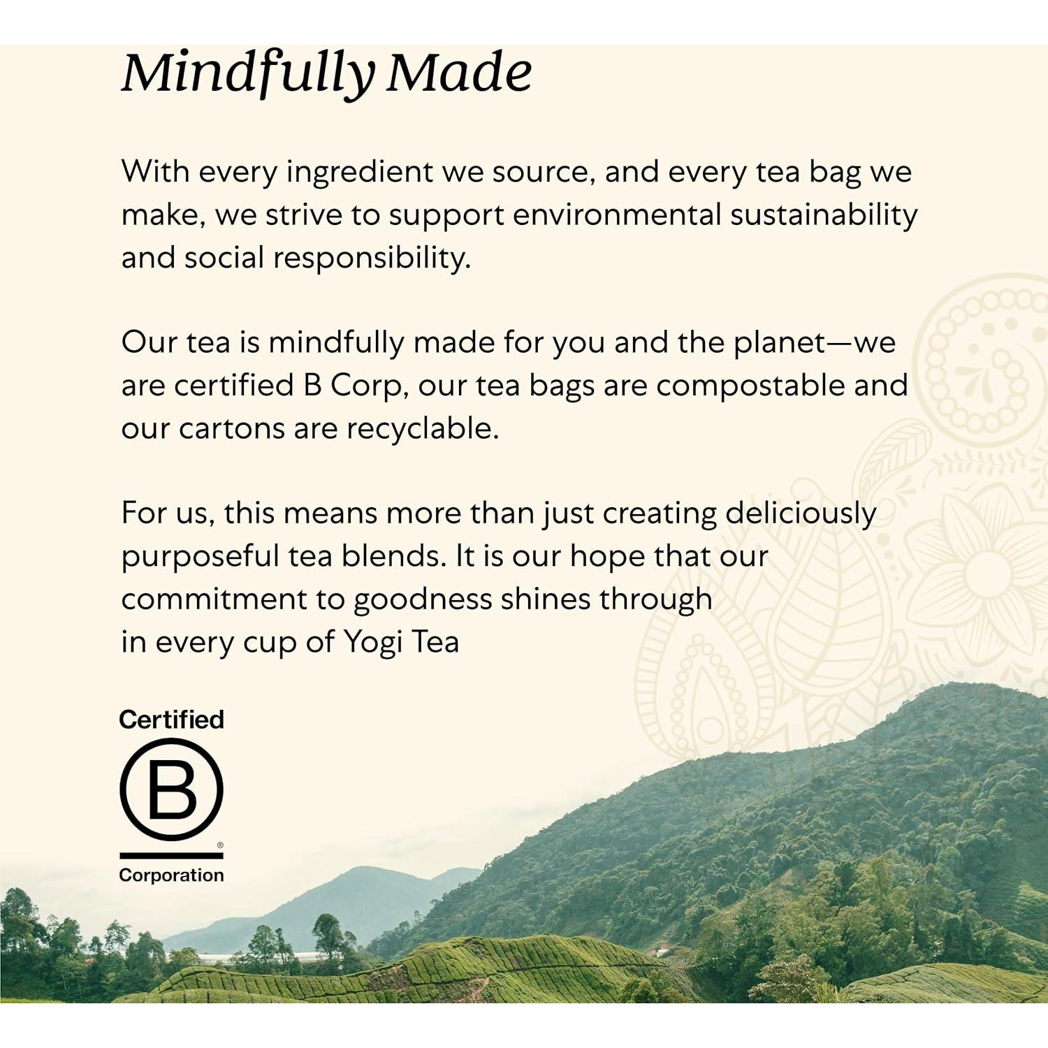 Té Orgánico Yogi Mandarina Menta Mindfulness - 64 Bolsas