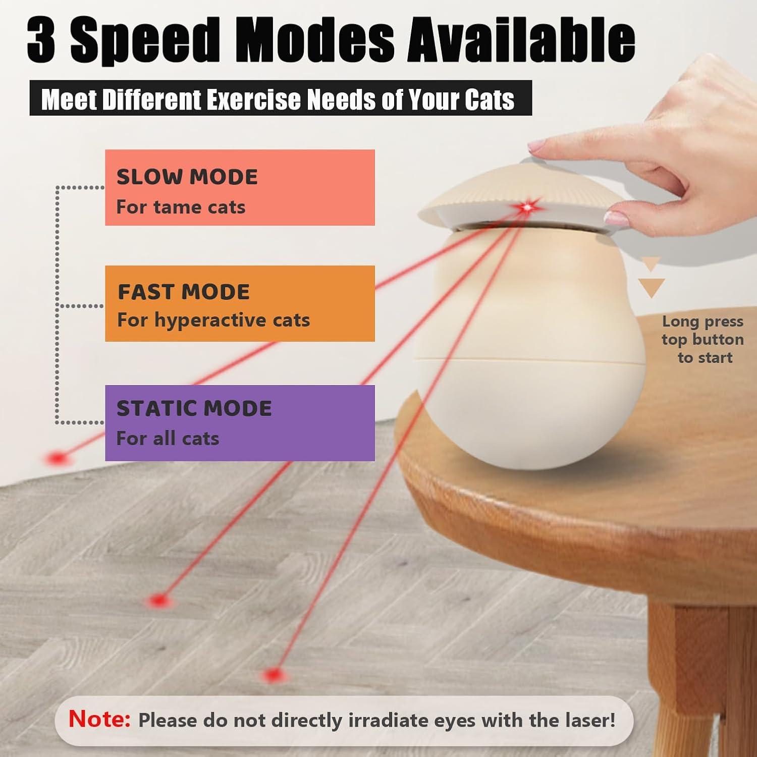 Juguete Interactivo para Gatos Deyyol con Láser 360°