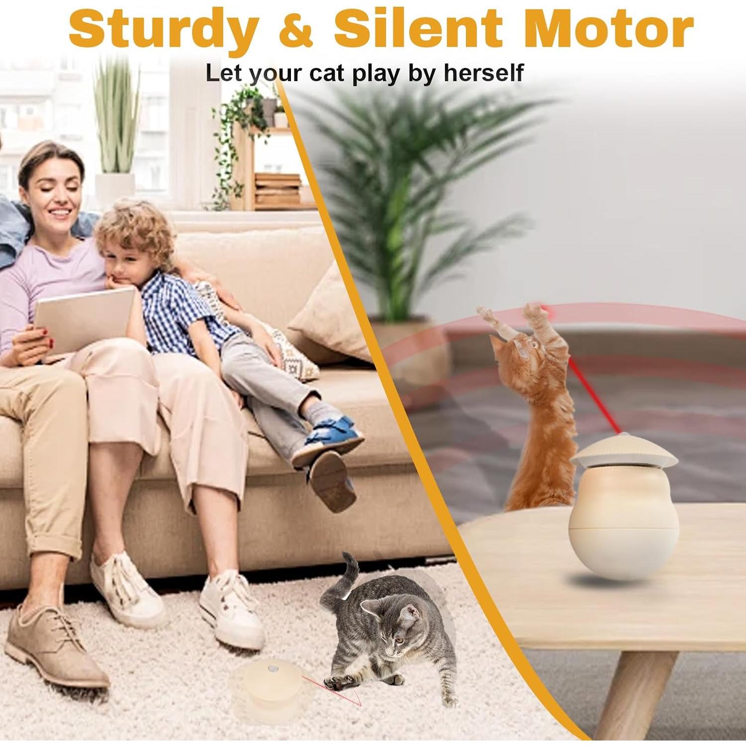 Juguete Interactivo para Gatos Deyyol con Láser 360°