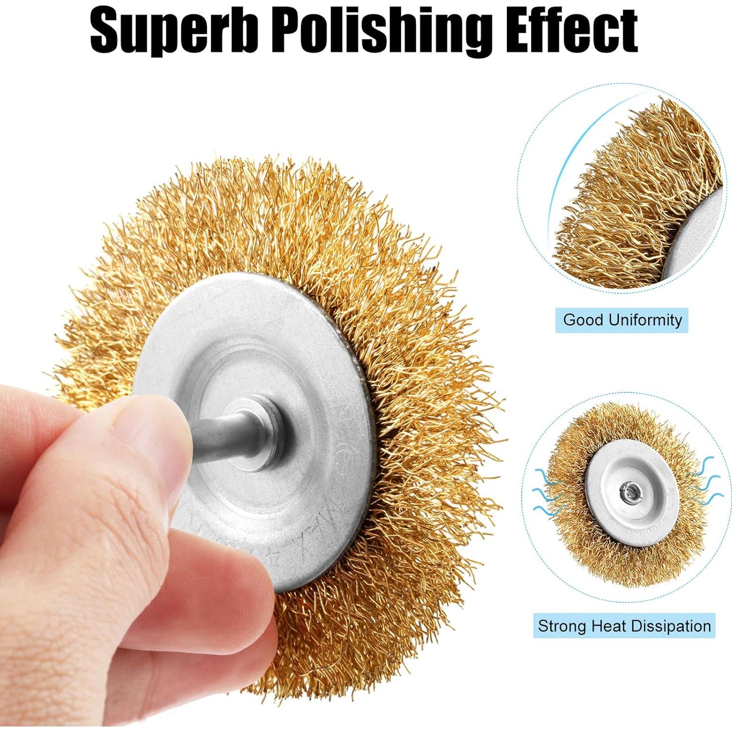 Juego de Cepillos de Alambre DazSpirit 9 Piezas 6.35 mm