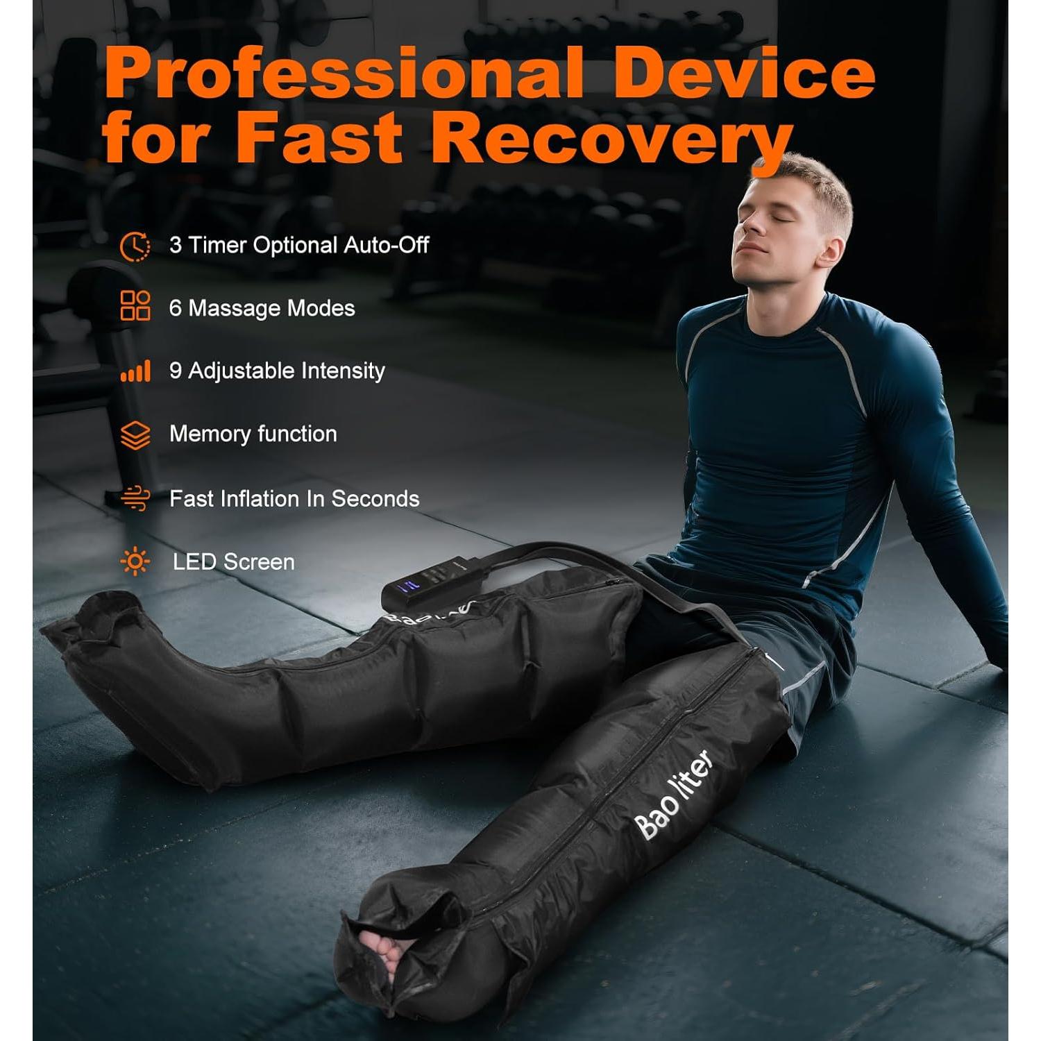 Masajeador de Piernas Bao Liter FE-7204B Compresión Aire 4D