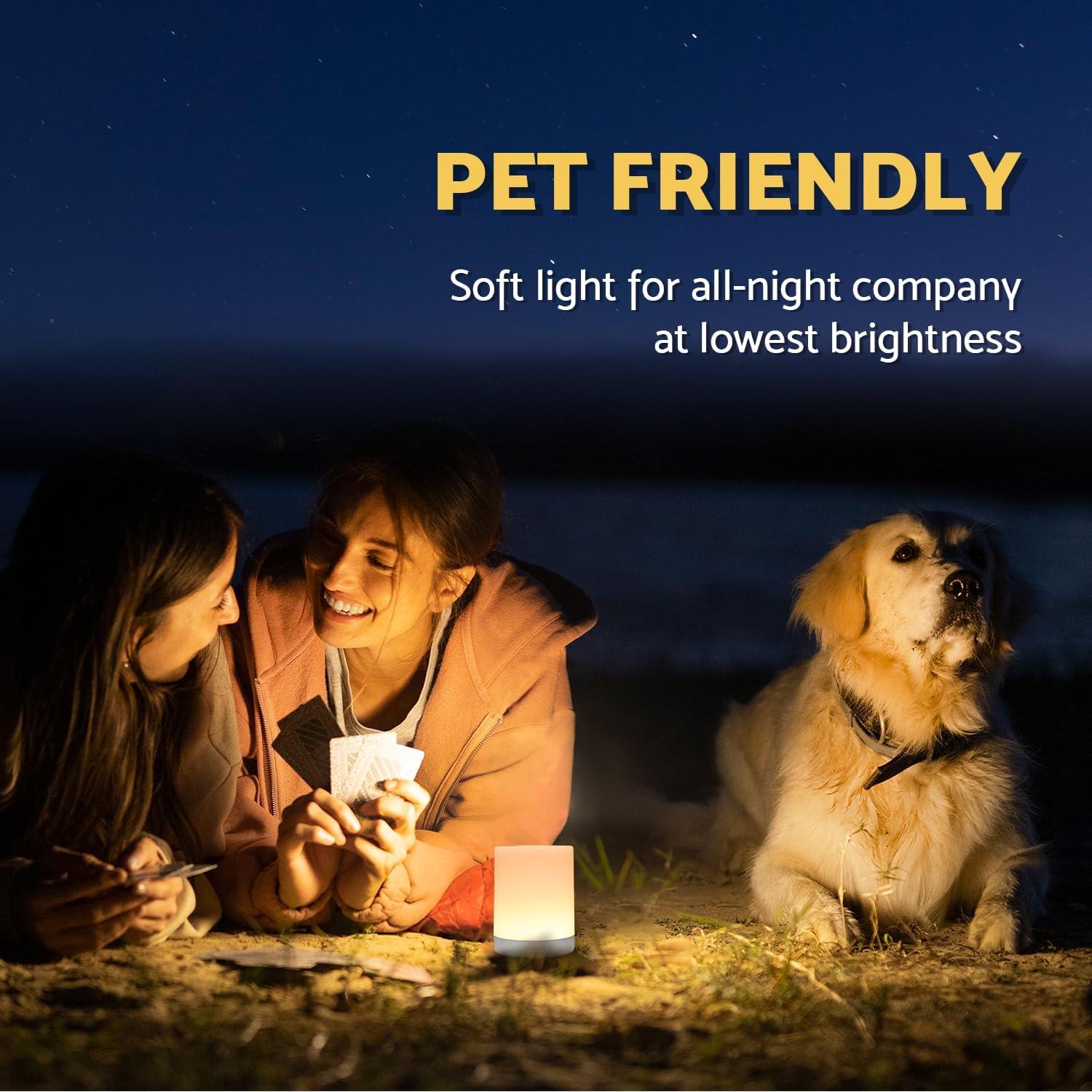 Luz Nocturna Táctil Recargable DAZZY DOT 3 Colores 8.5cm