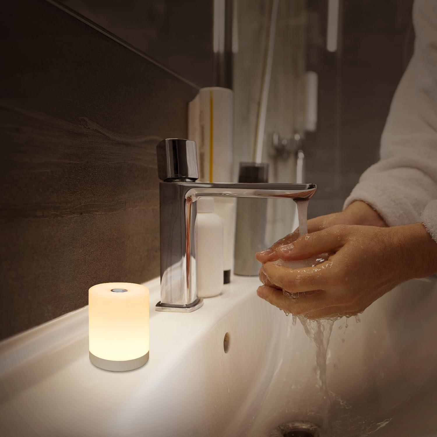 Luz Nocturna Táctil Recargable DAZZY DOT 3 Colores 8.5cm