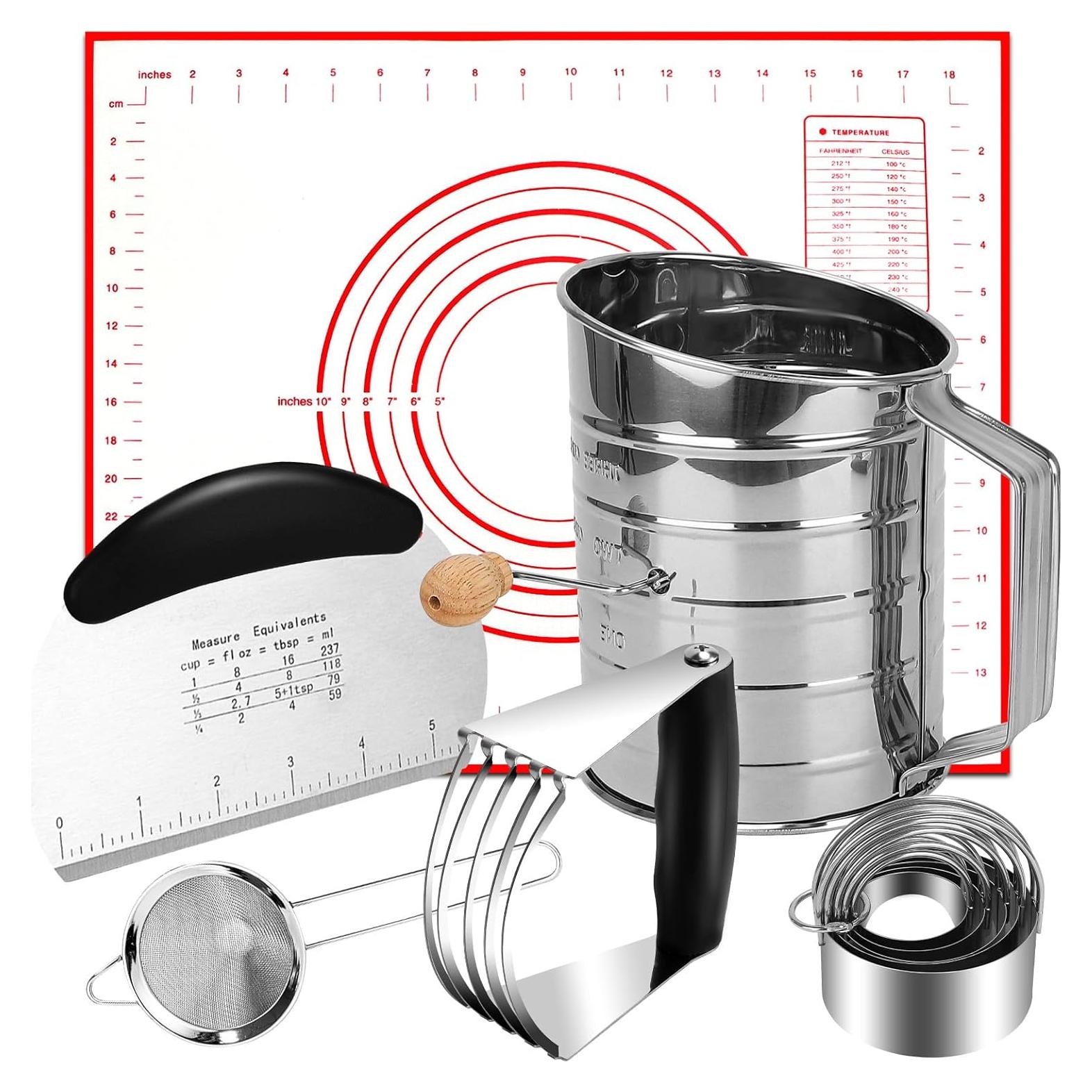 Juego de Cortadores de Galletas ATPWONZ 10 Piezas Acero Inoxidable