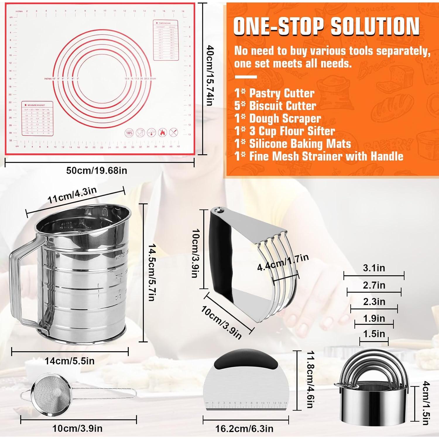 Juego de Cortadores de Galletas ATPWONZ 10 Piezas Acero Inoxidable