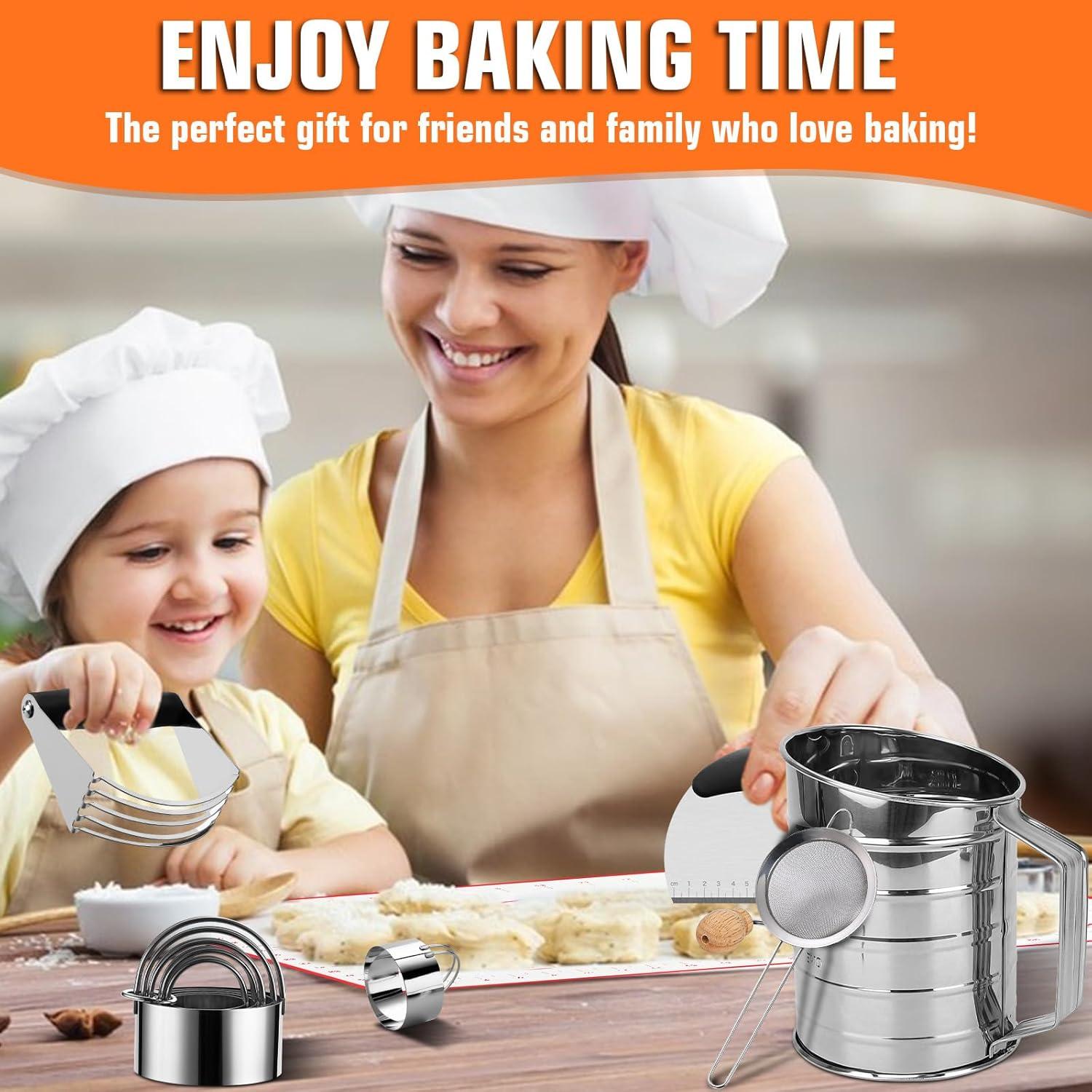 Juego de Cortadores de Galletas ATPWONZ 10 Piezas Acero Inoxidable