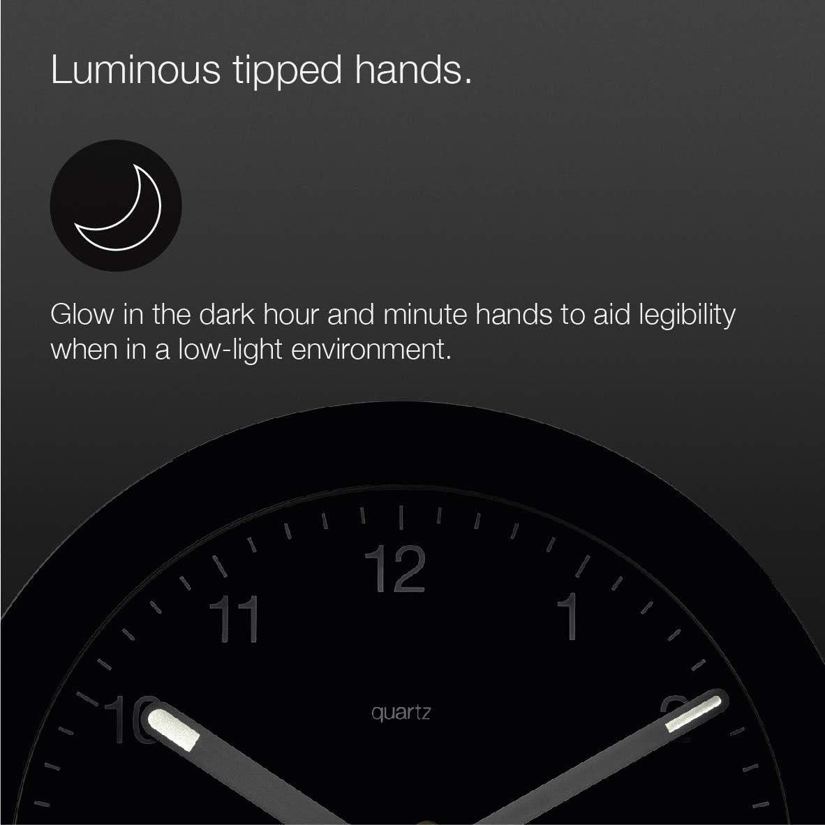 Reloj Despertador Analógico Braun BC22B Silencioso Negro