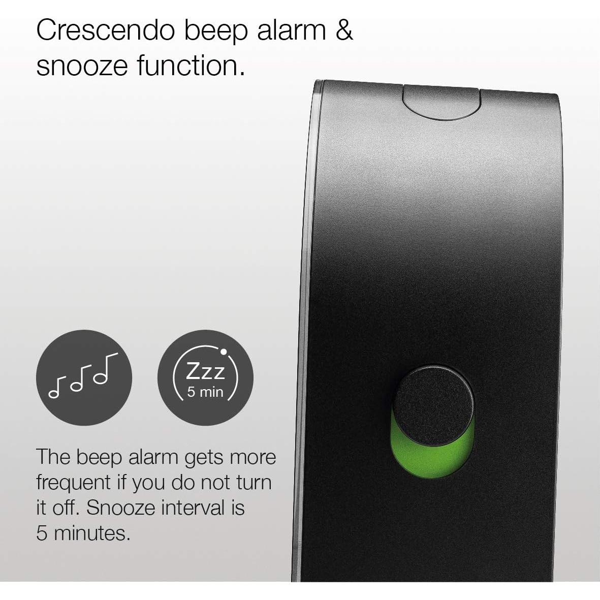 Reloj Despertador Analógico Braun BC22B Silencioso Negro