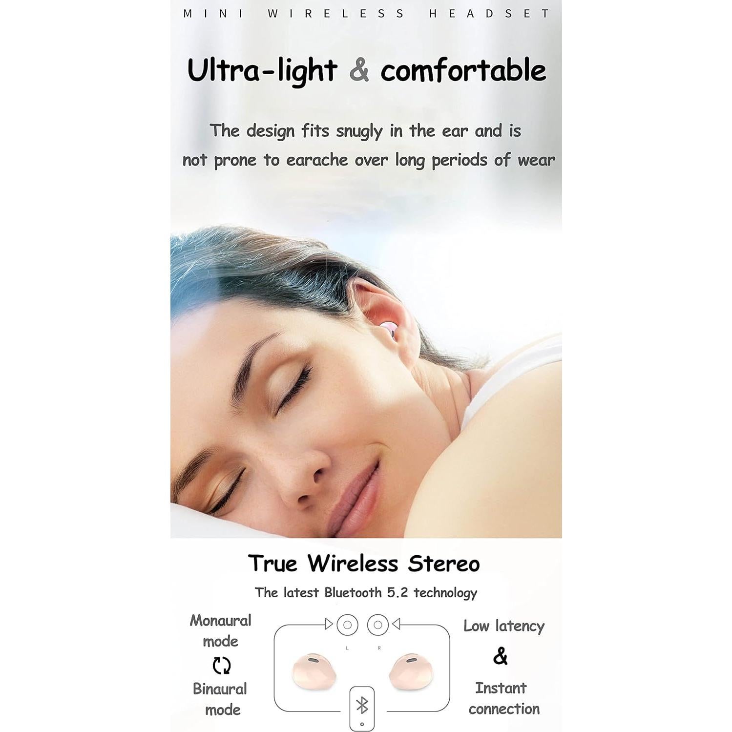 Auriculares Inalámbricos Bluetooth SZHTFX Mini 4h Batería