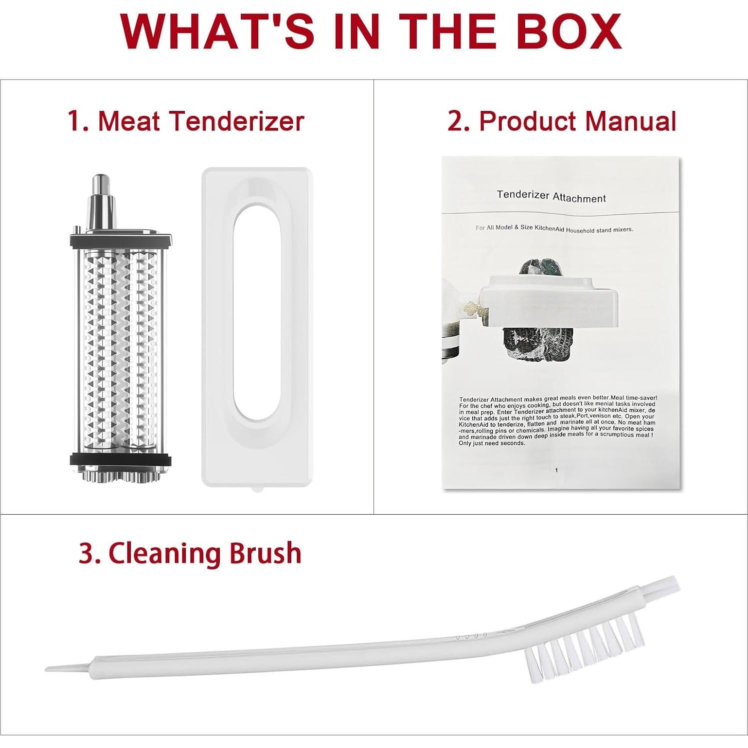 Ablandador de Carne Profesional GuanQiao para KitchenAid 16.51 cm