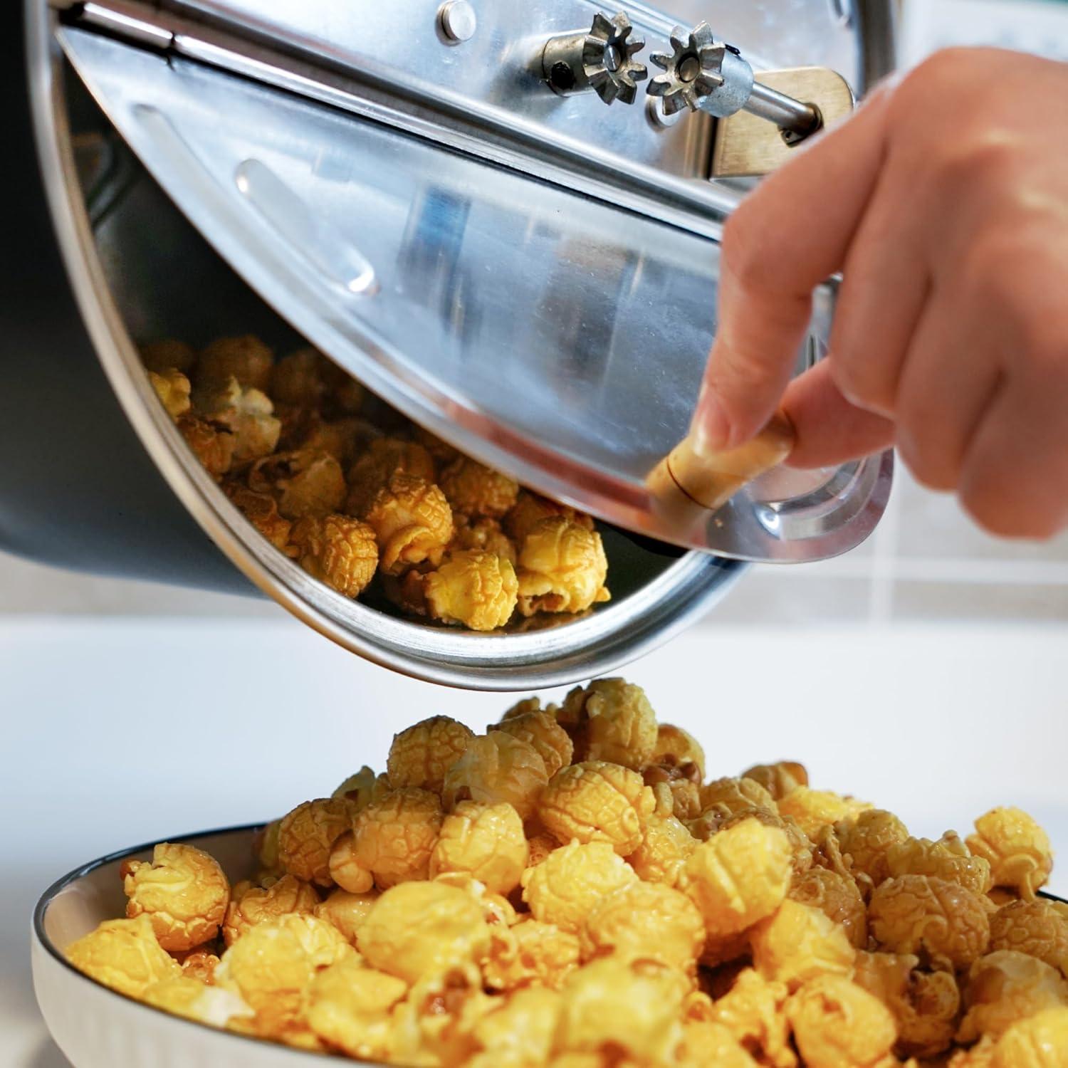 Popper de Palomitas Fredeer 6 Cuartos Aluminio Negro