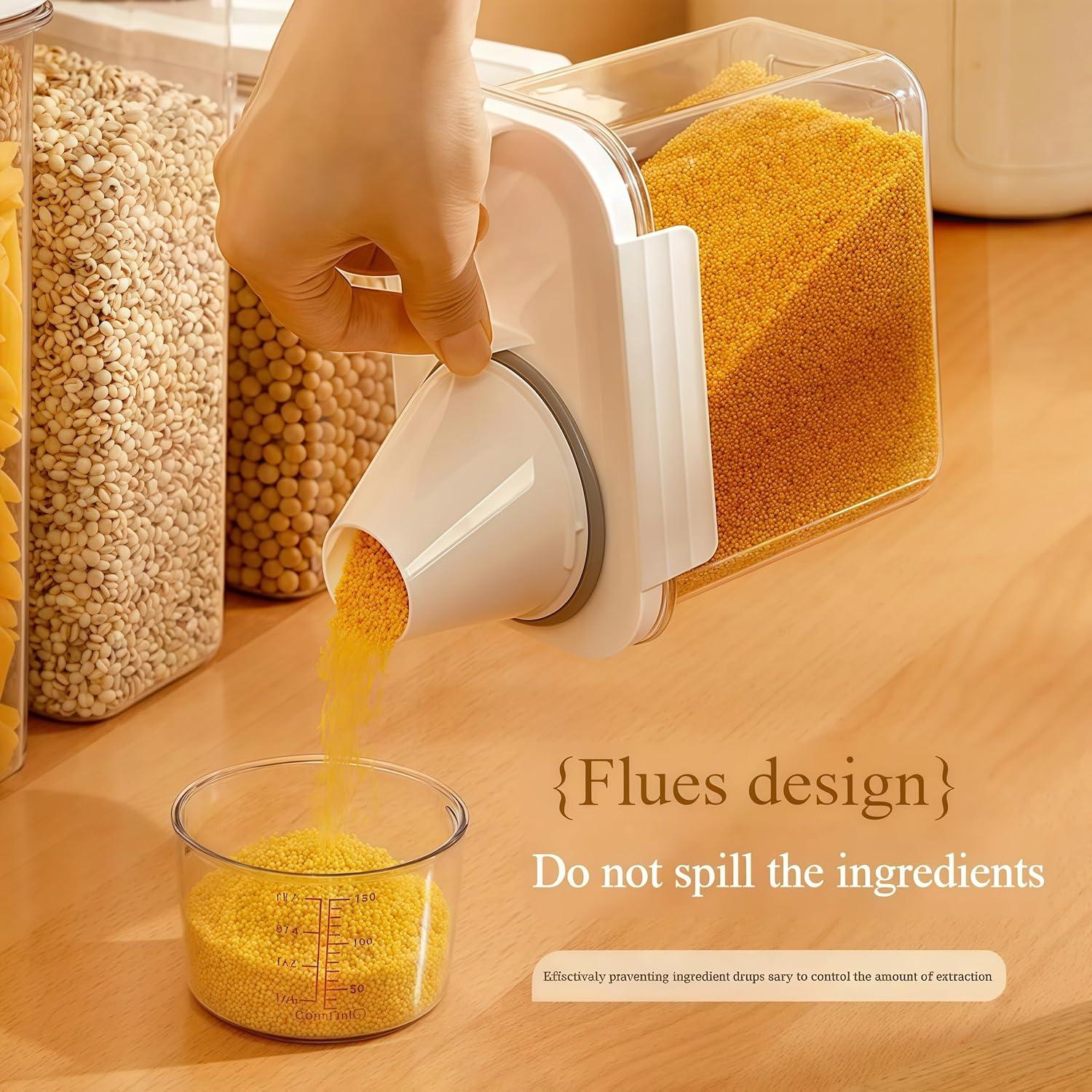 Envase Hermético de Almacenamiento Komost 1500ml con Taza Medidora