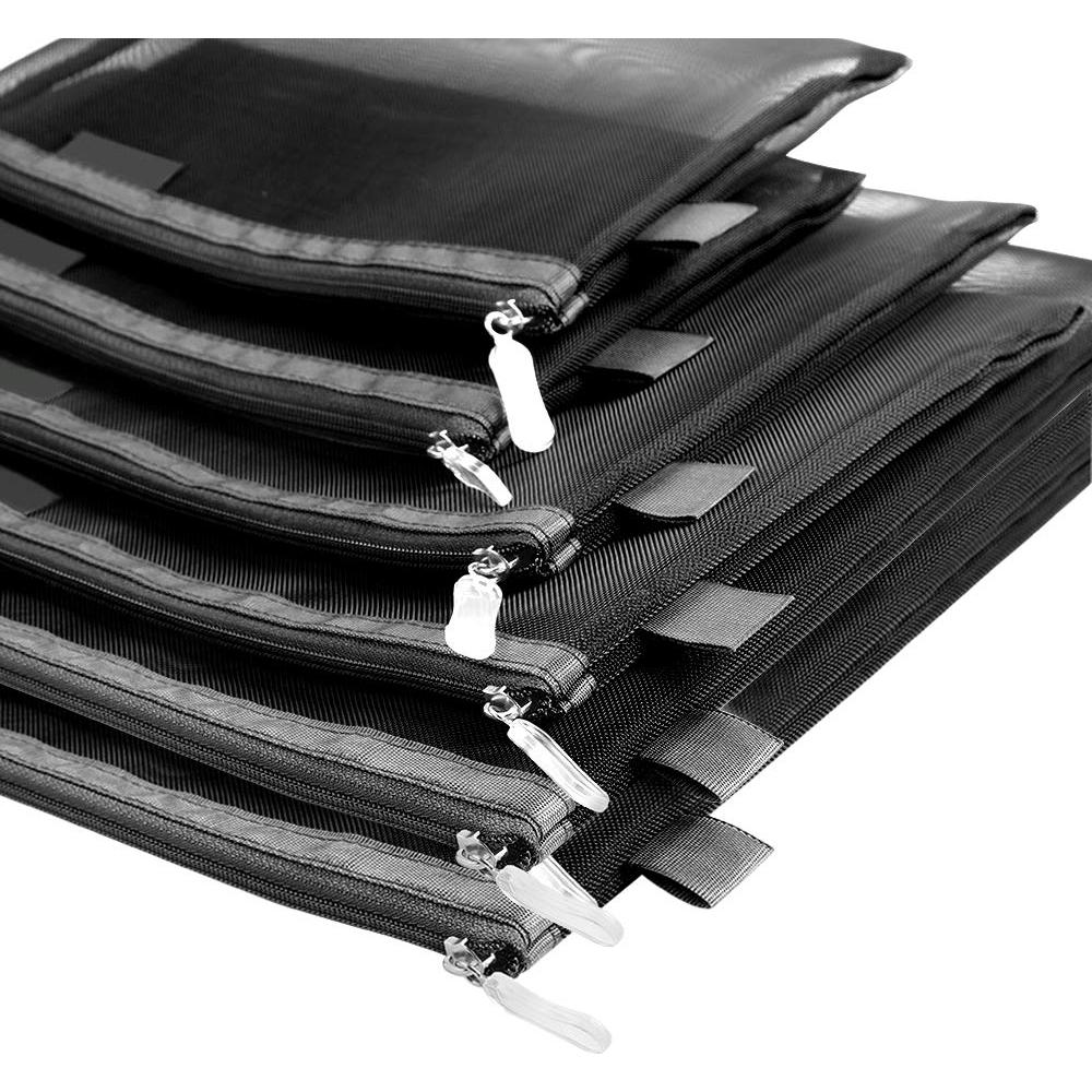 Juego de 6 Bolsas Cosméticas Transparentes Topfinder - Estuche de Maquillaje y Aseo