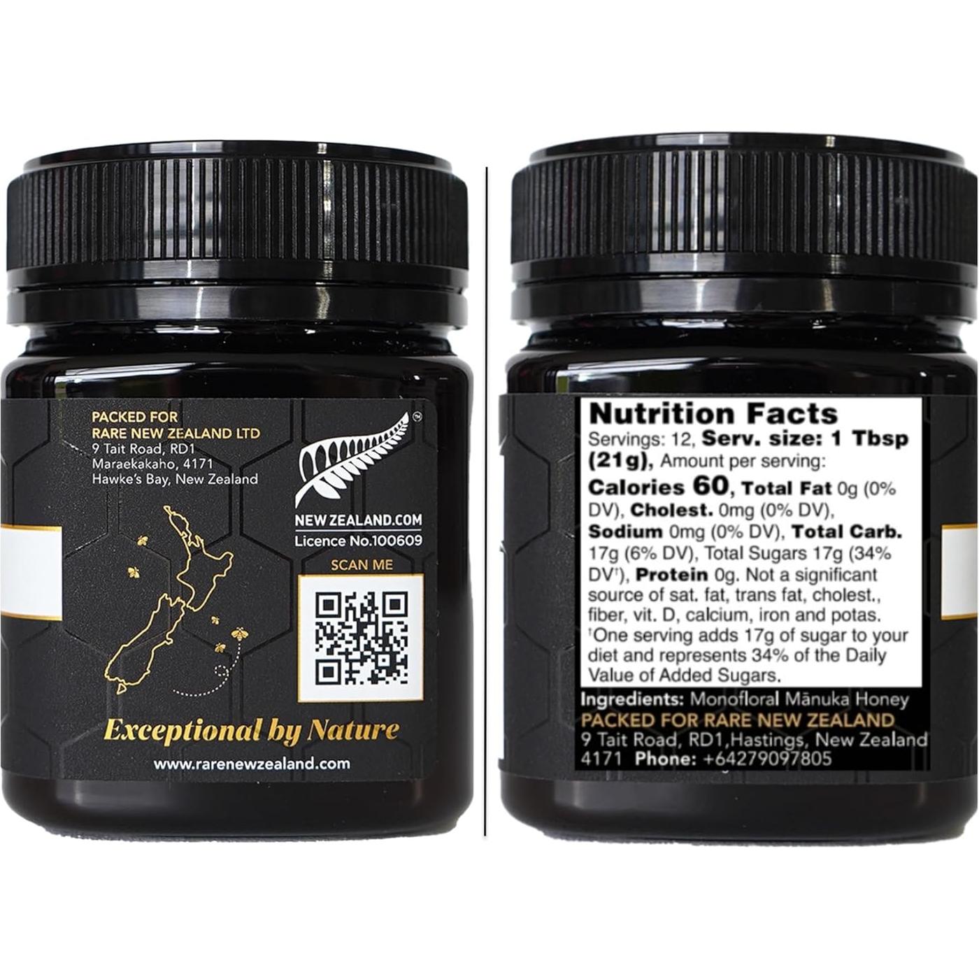 Miel de Manuka Rara UMF 20+ MGO 830+ 250g Certificada