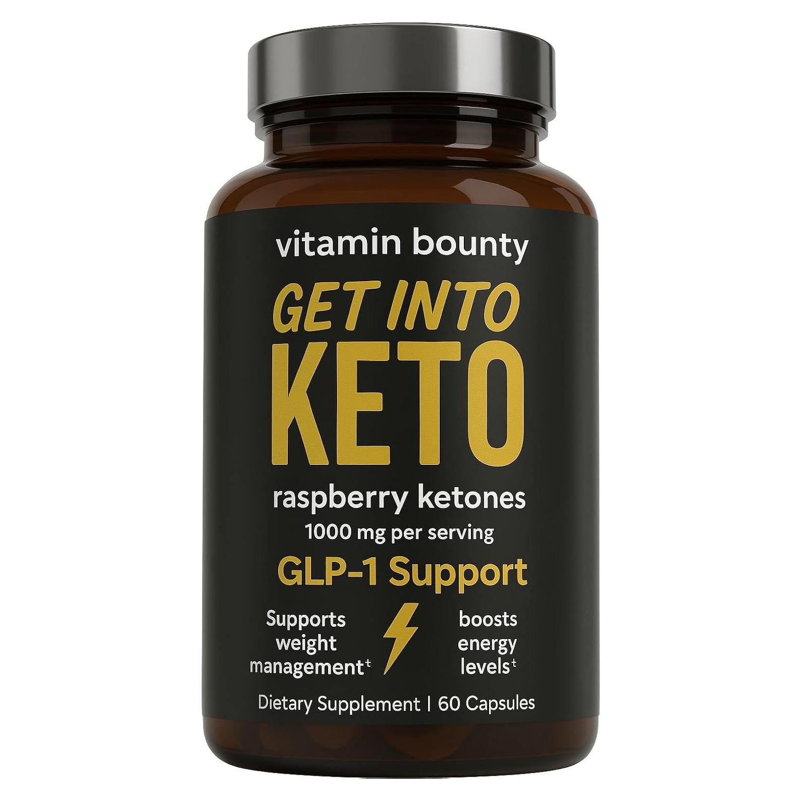 Suplemento Keto Vitamin Bounty - Cetonas de Frambuesa 60 Cápsulas