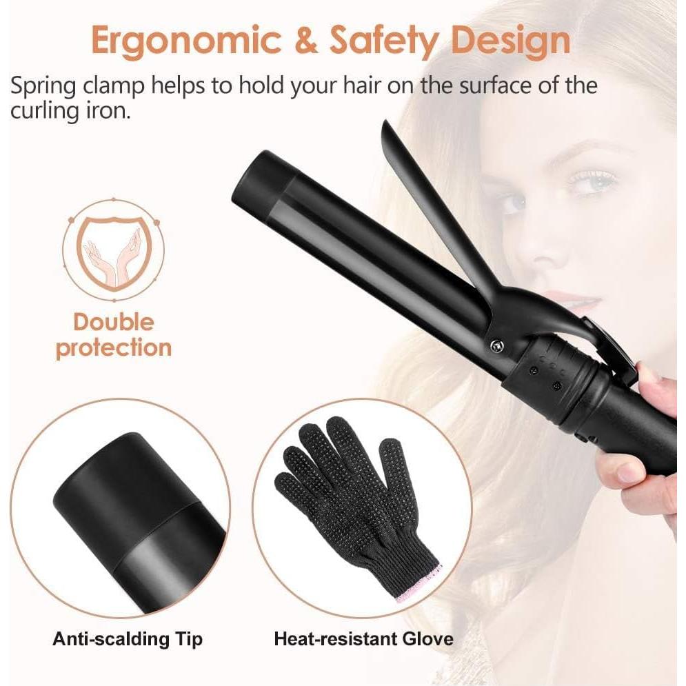 Plancha de Rizar 6 en 1 Uvistare con Barriles Cerámicos Intercambiables