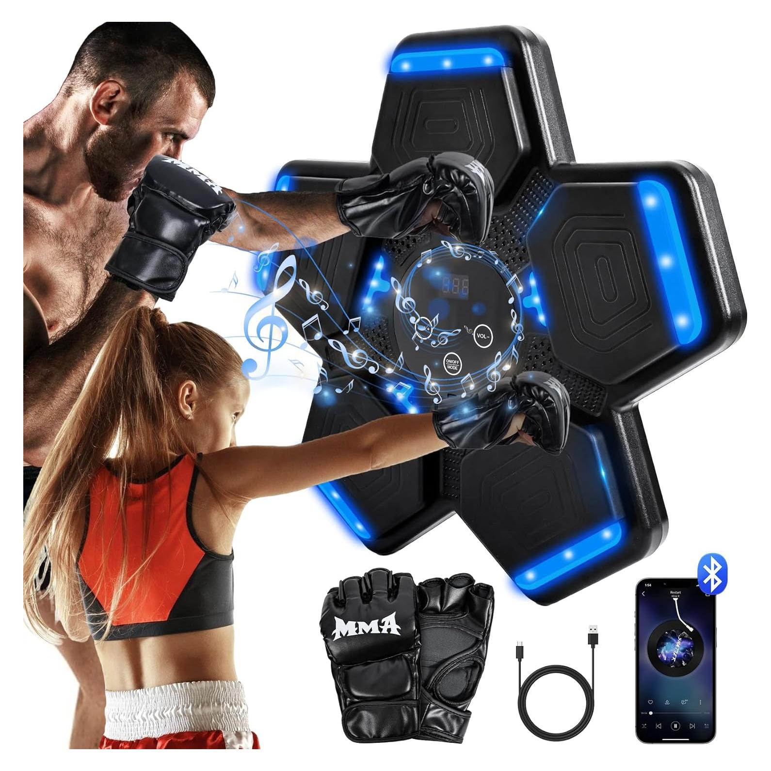Máquina de Boxeo Musical SIALUX con Bluetooth y Guantes