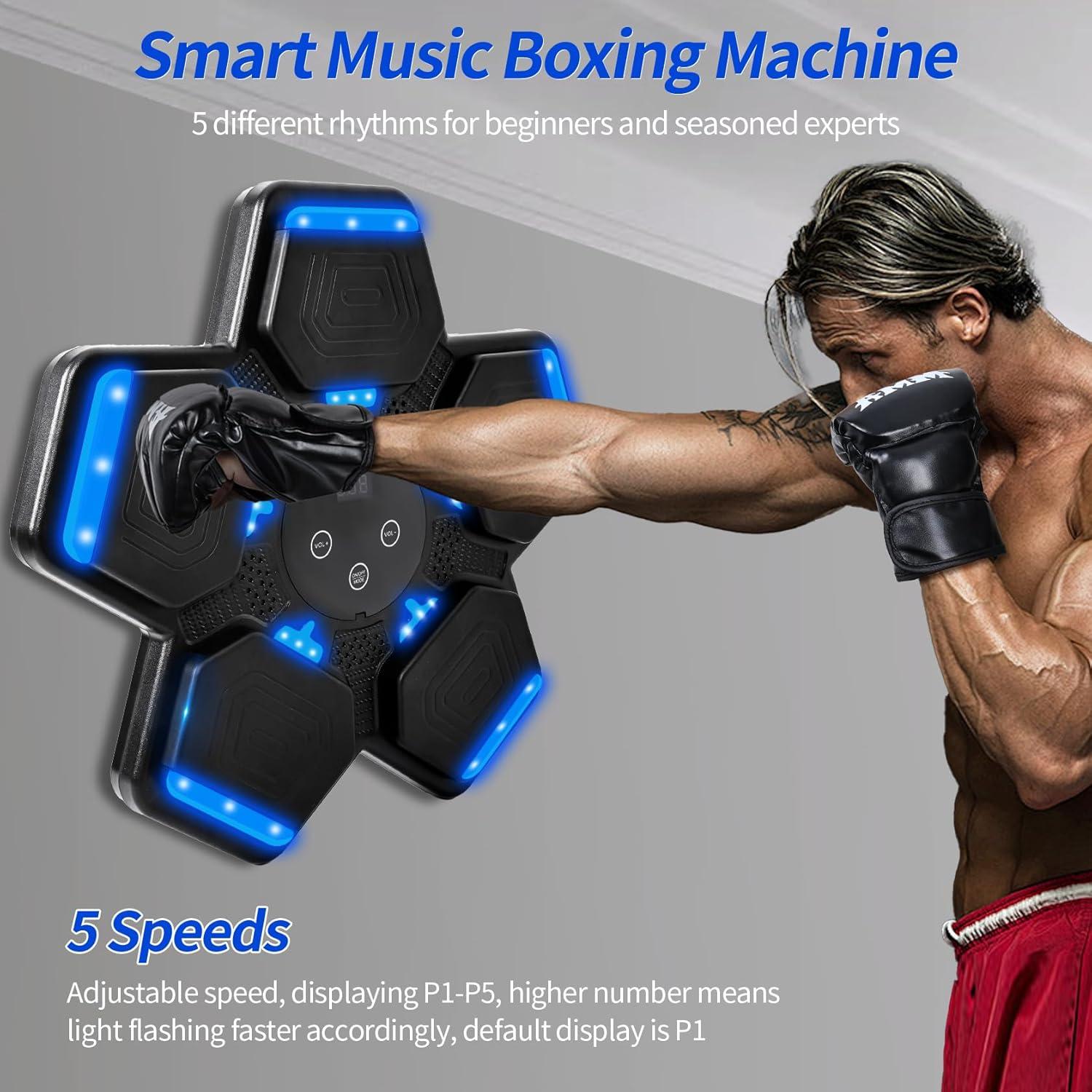 Máquina de Boxeo Musical SIALUX con Bluetooth y Guantes