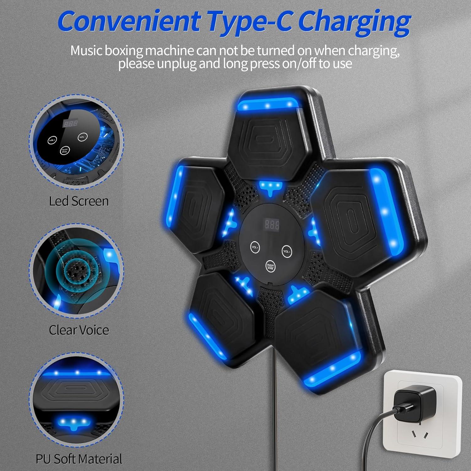 Máquina de Boxeo Musical SIALUX con Bluetooth y Guantes