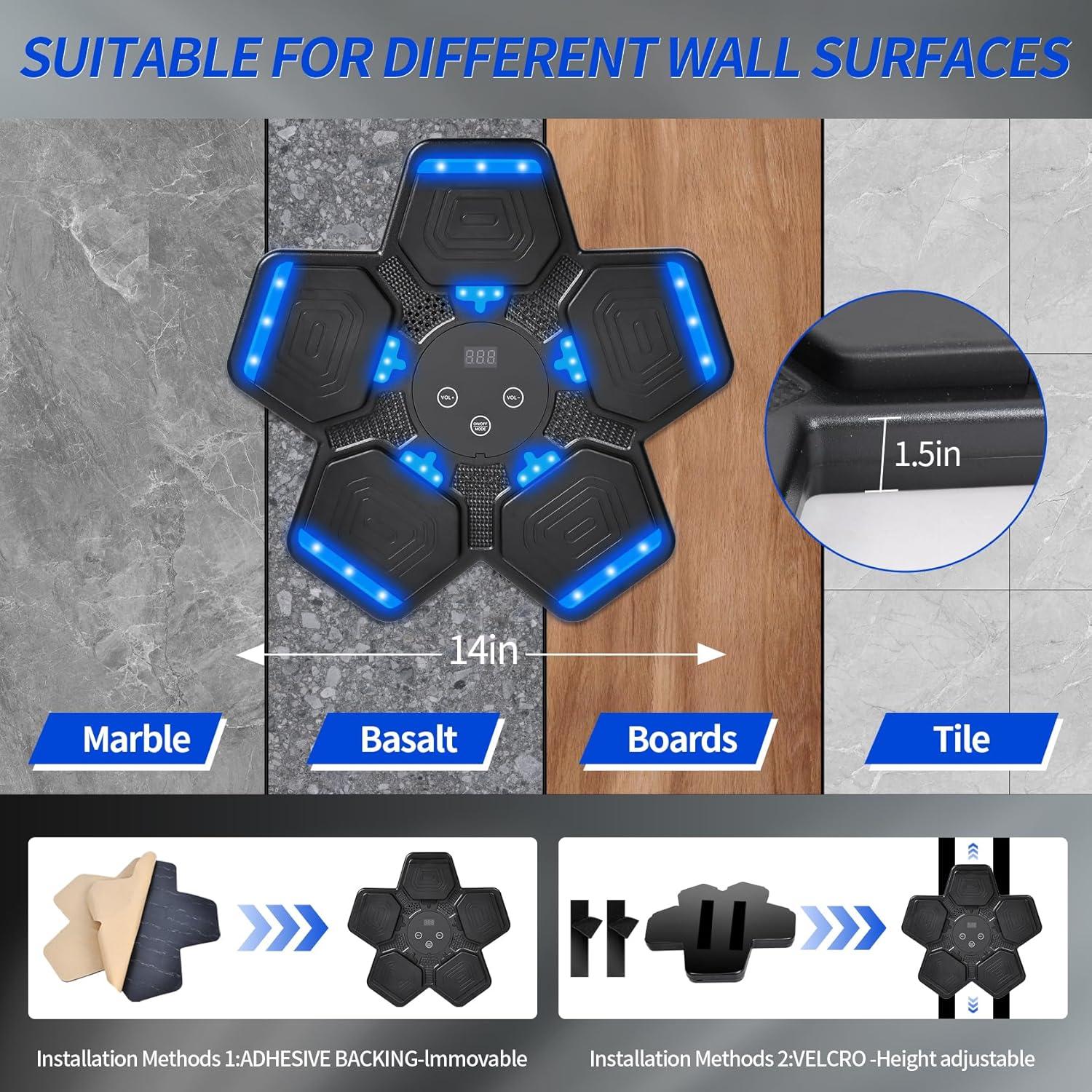 Máquina de Boxeo Musical SIALUX con Bluetooth y Guantes