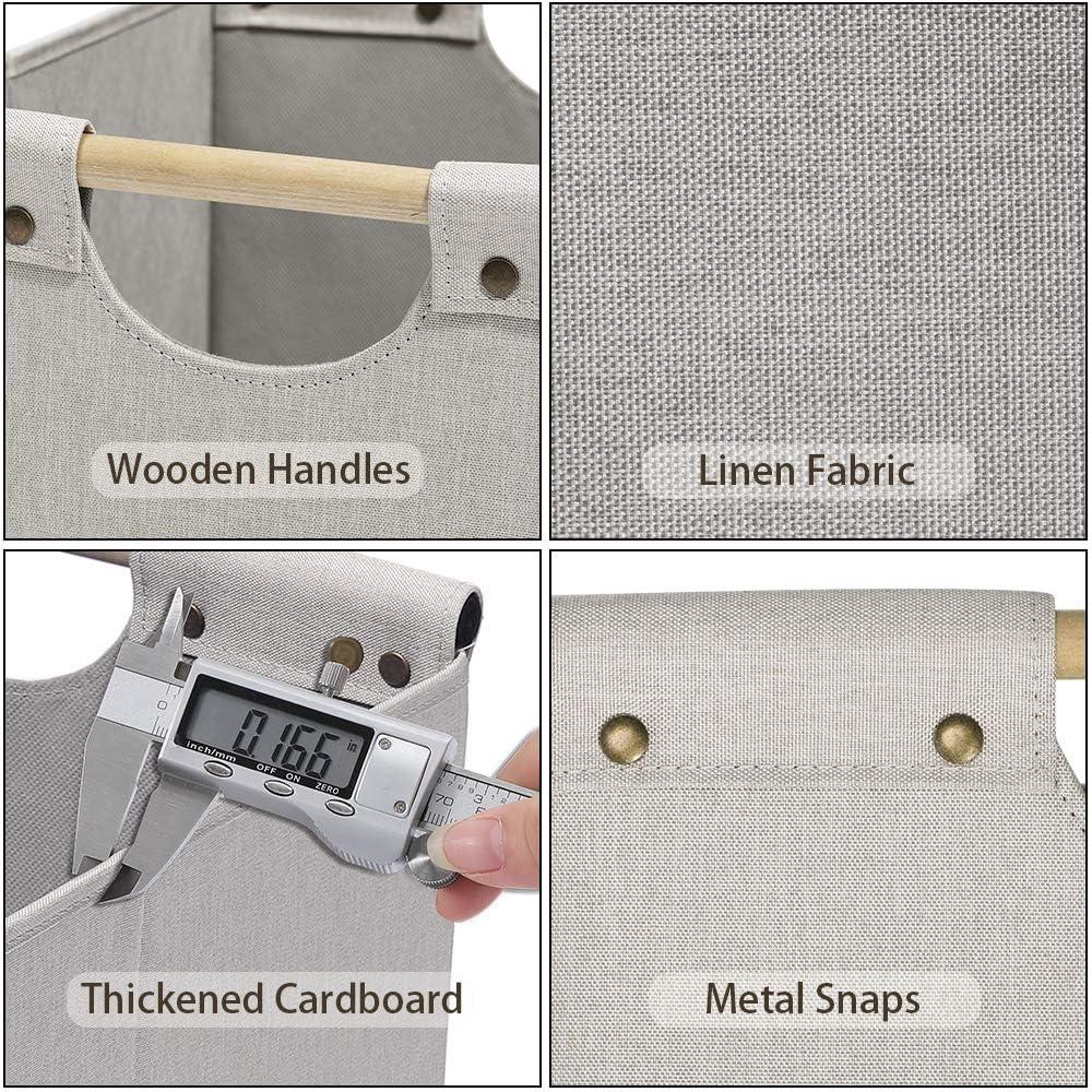 Cajas de Almacenamiento Plegables HOONEX 2 Unidades Lino Beige